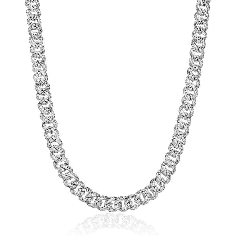 Iced Cuban Chain (Silver) 8.5mm