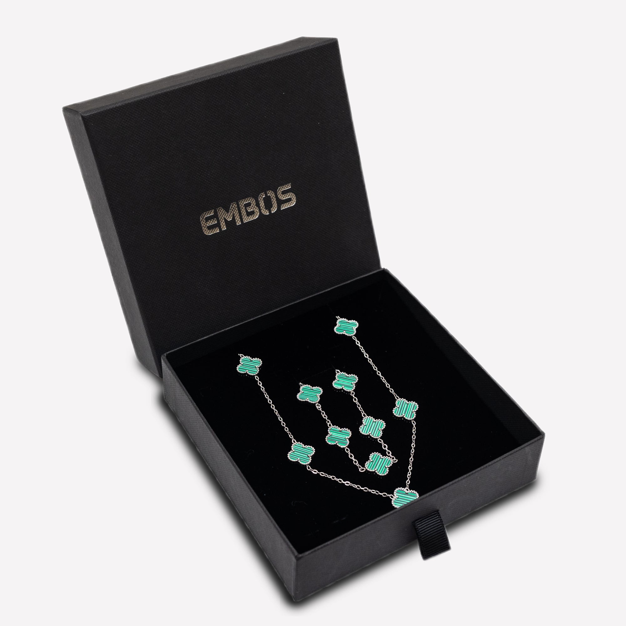 Clover Set (Silver/Green)