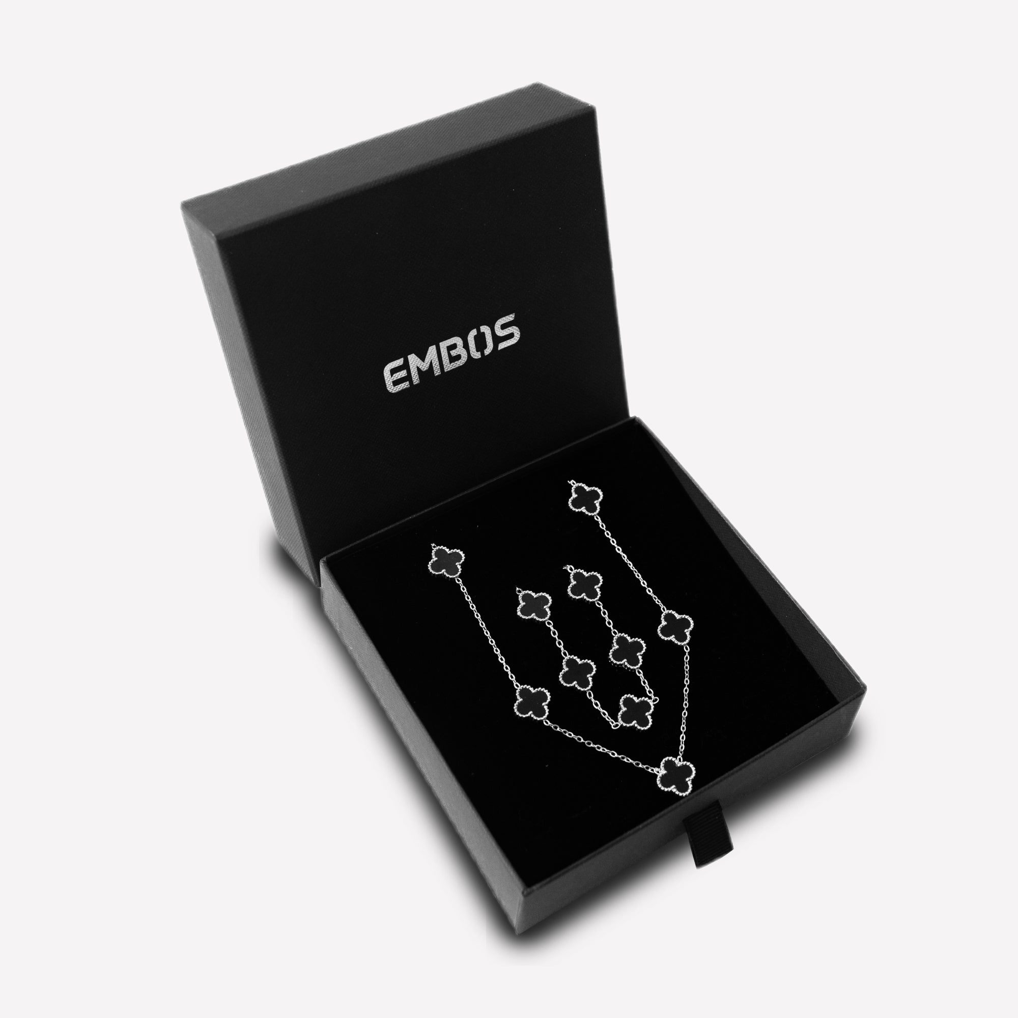 Clover Set (Silver/Black)