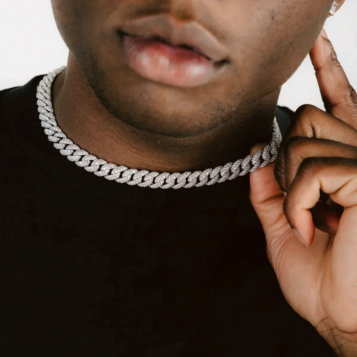 Iced Cuban Chain (Silver) 8.5mm