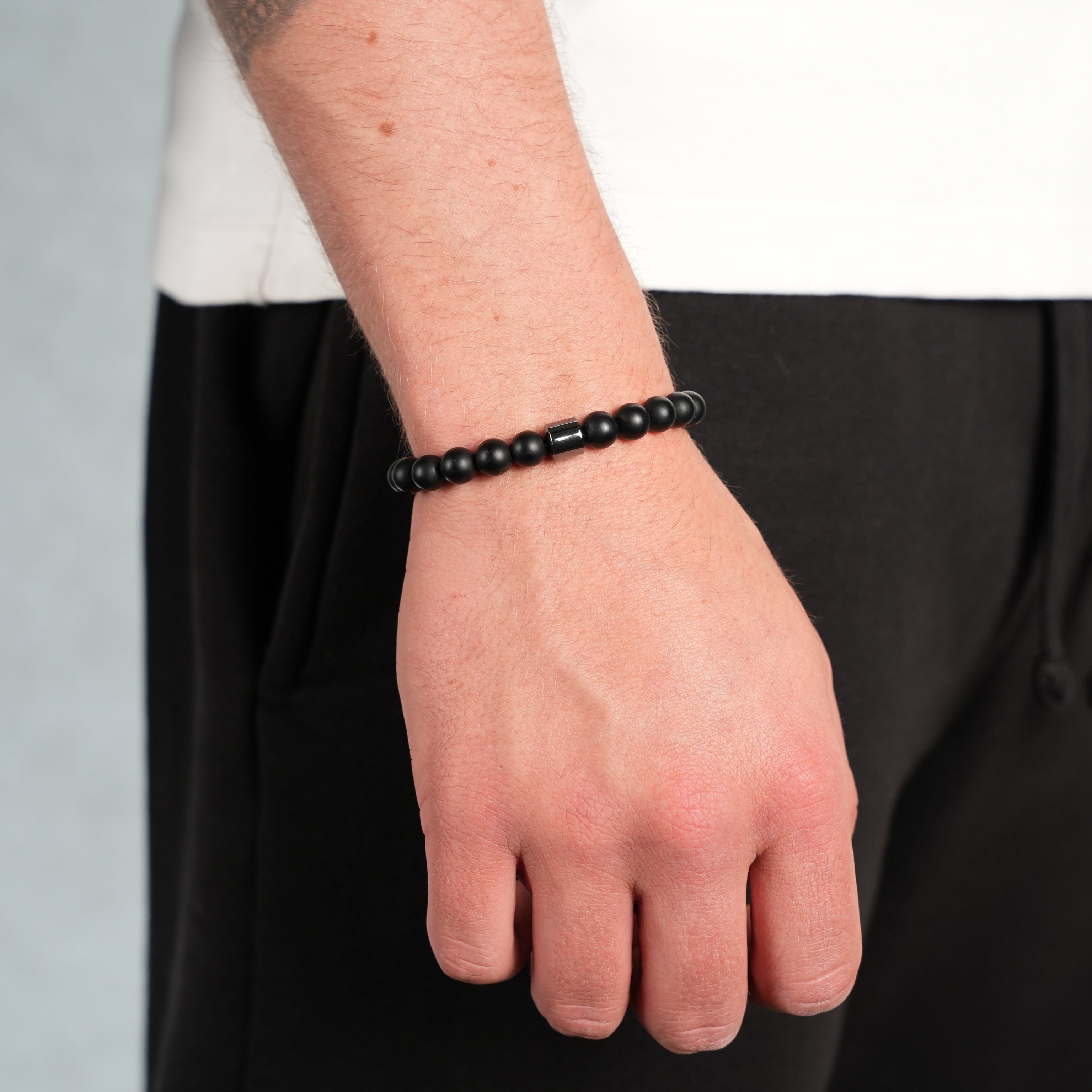 Frost Beaded Bracelet (Black)