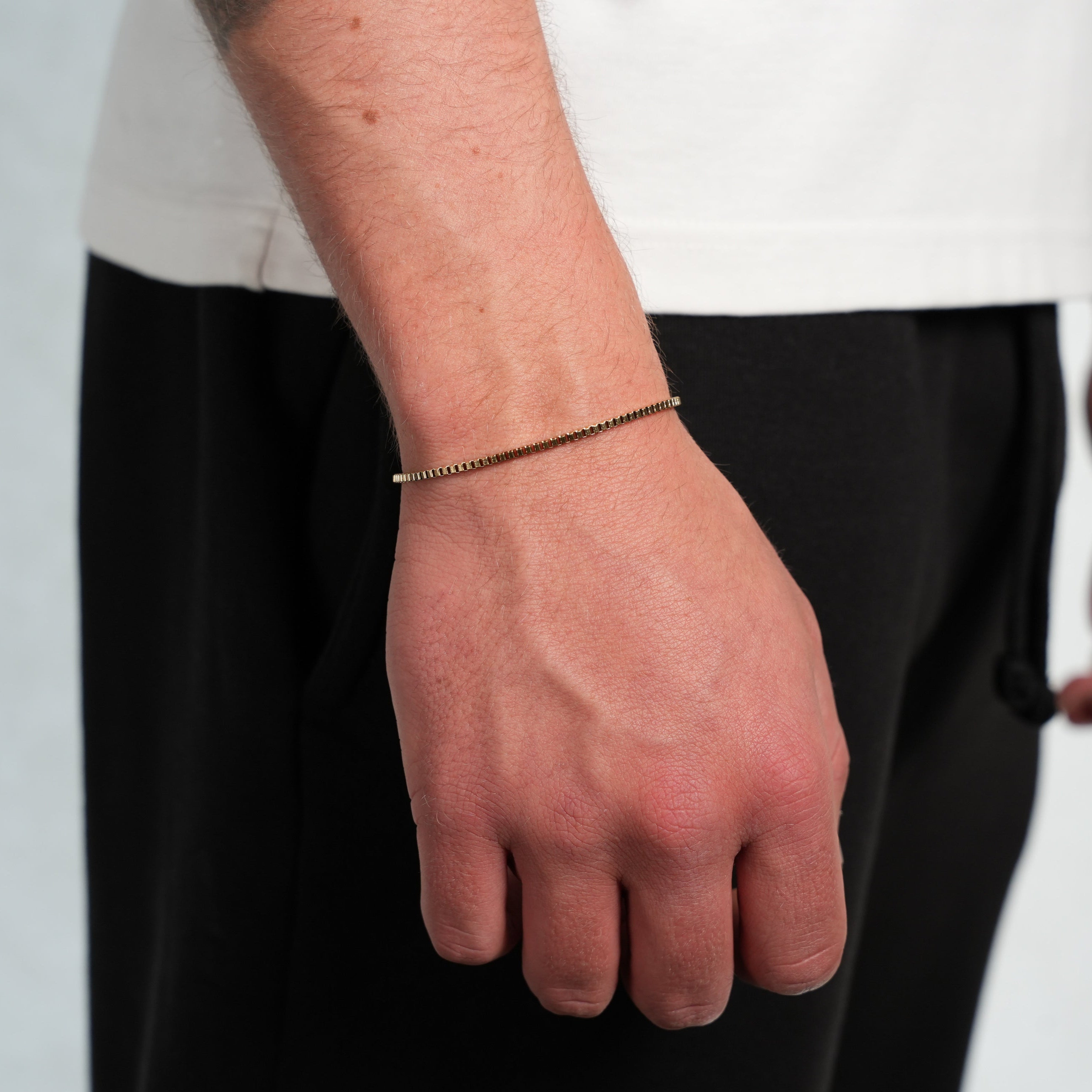 Box Bracelet (Gold) 3mm