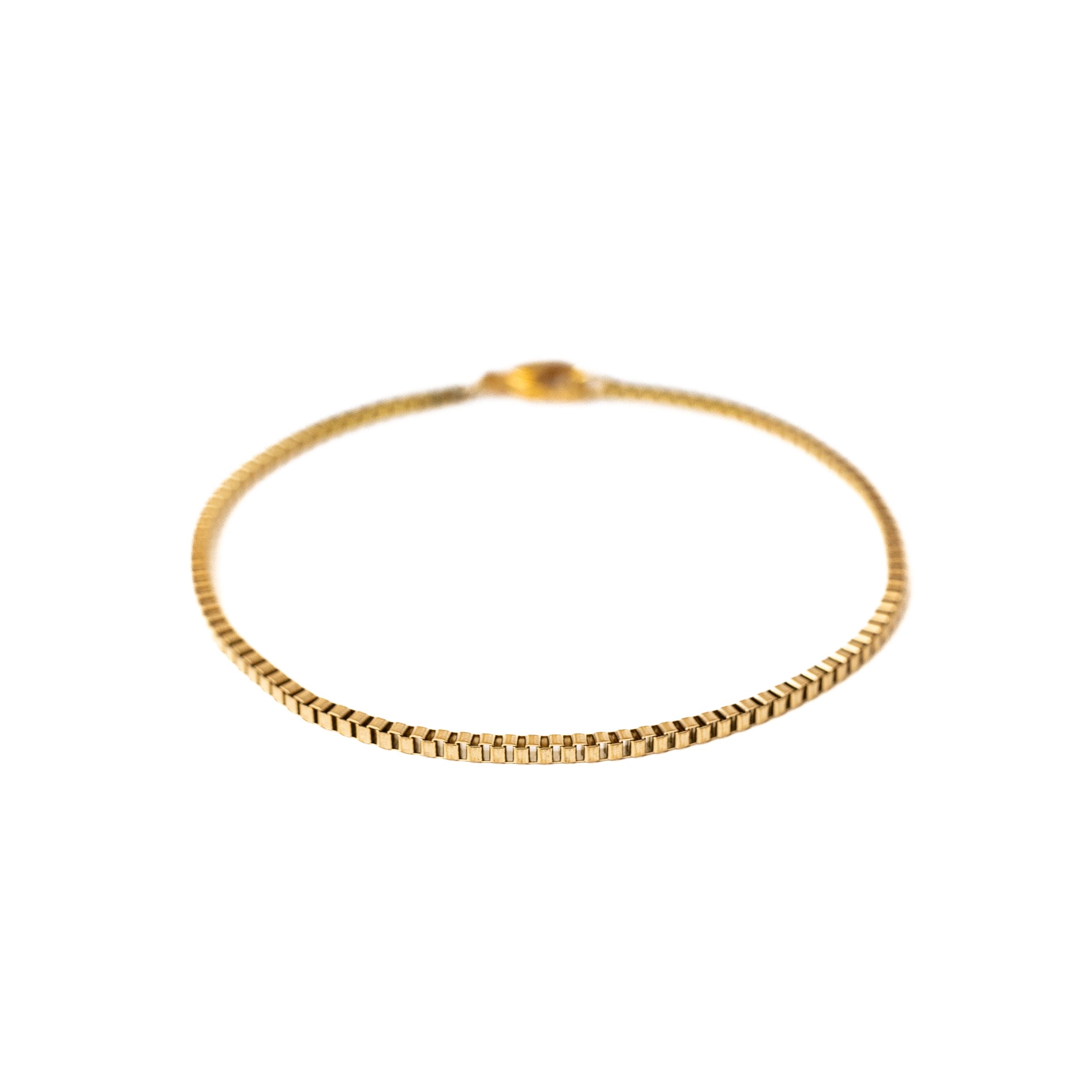 Box Bracelet (Gold) 3mm