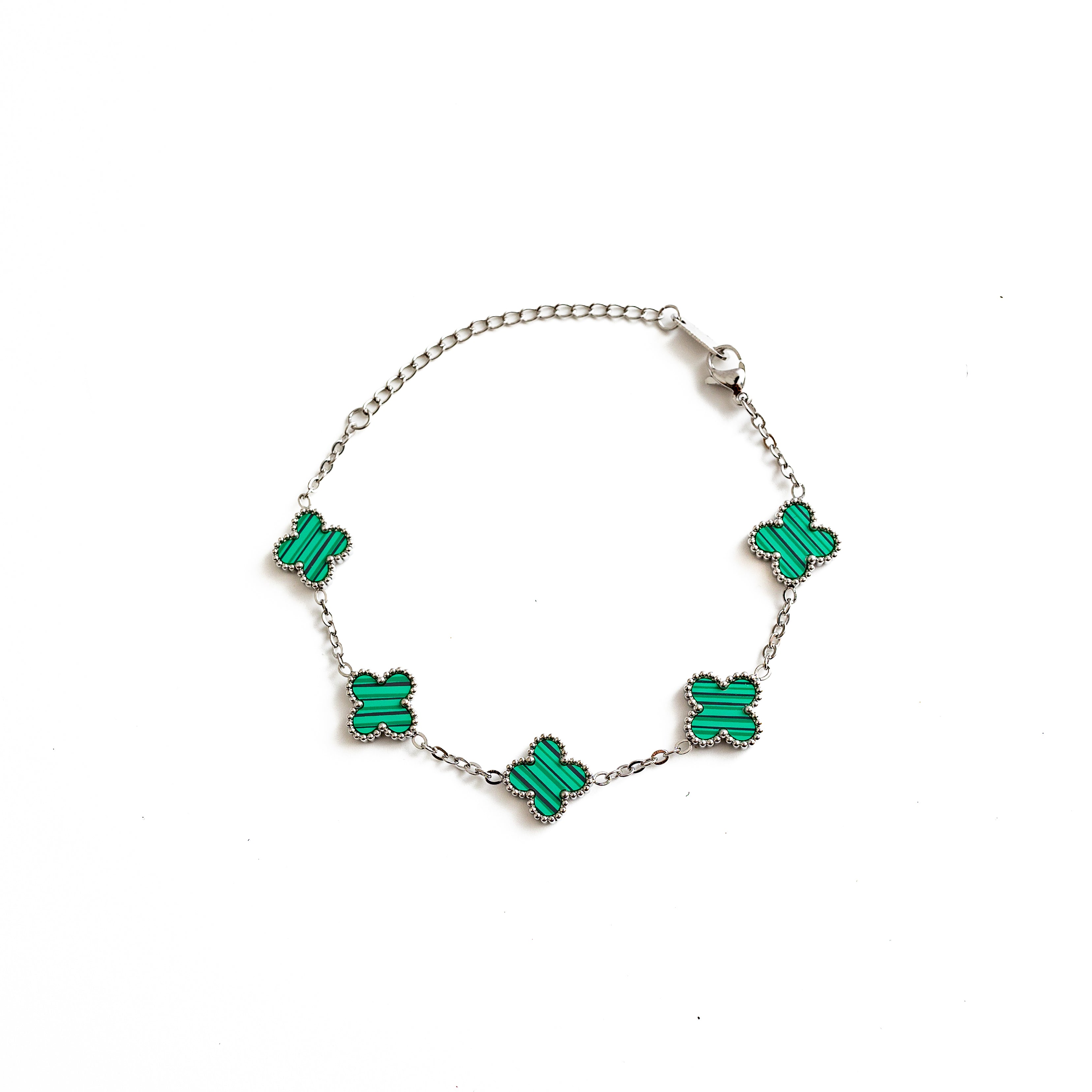 Clover Set (Silver/Green)