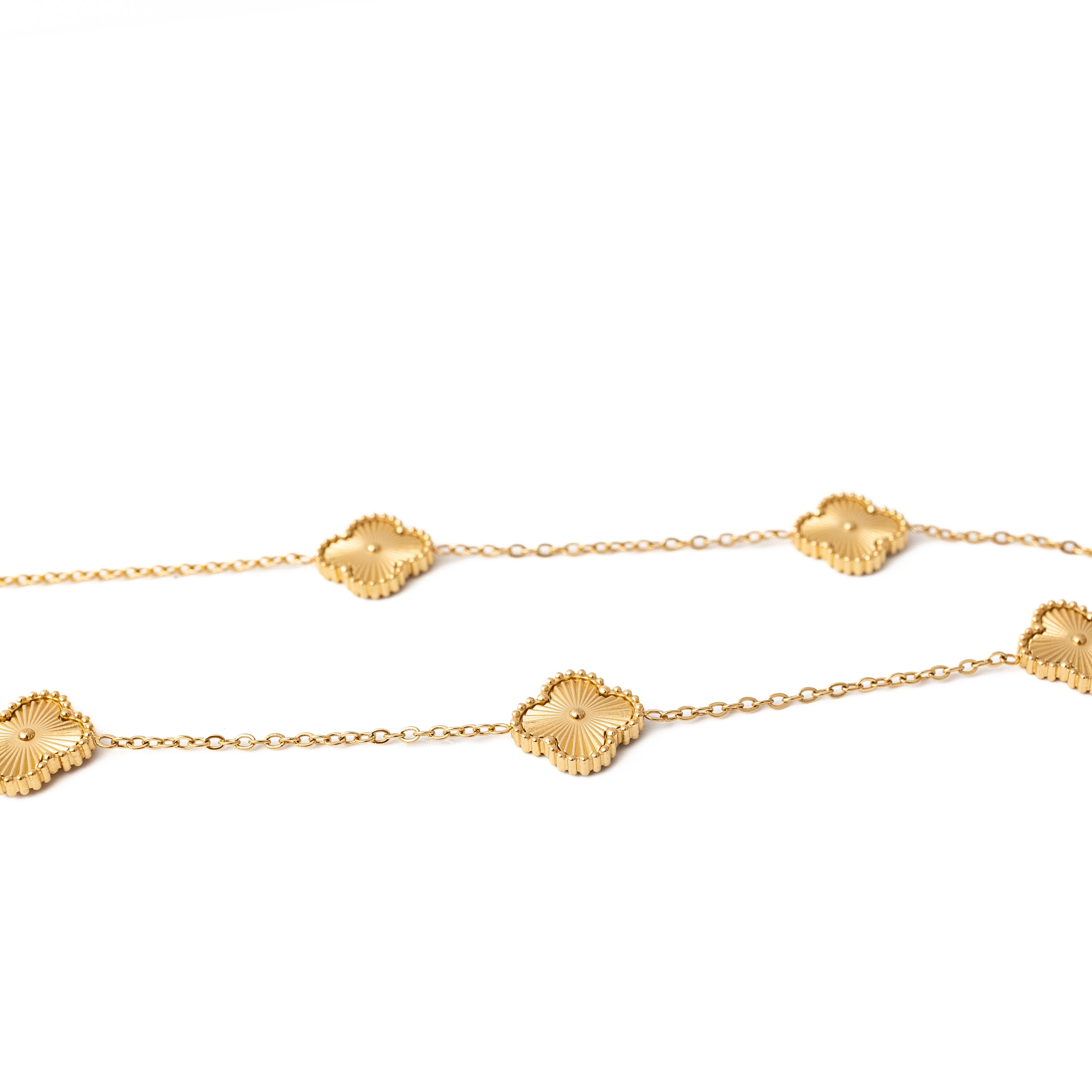Gold Clover Necklace (Gold)