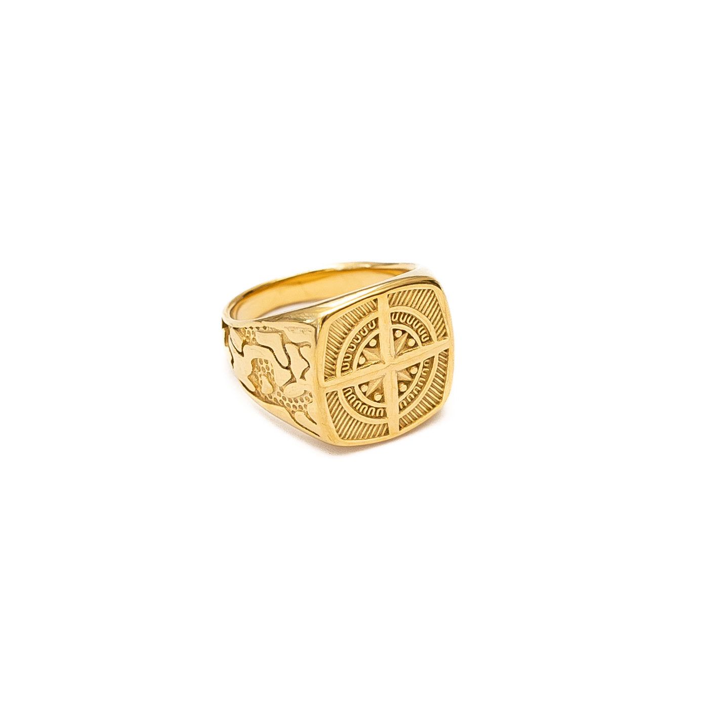 Compass Signet Ring (Gold)