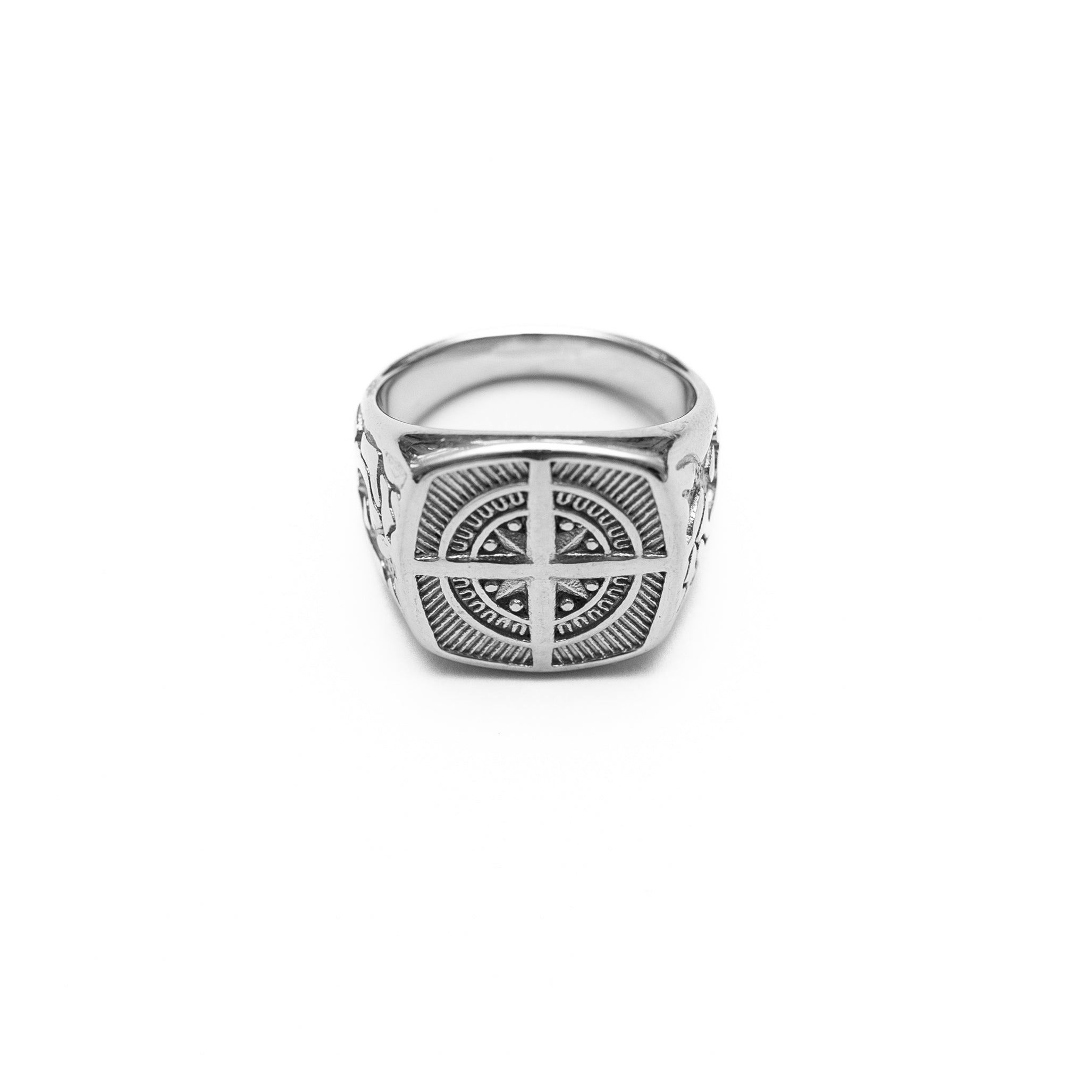 Compass Signet Ring (Silver)