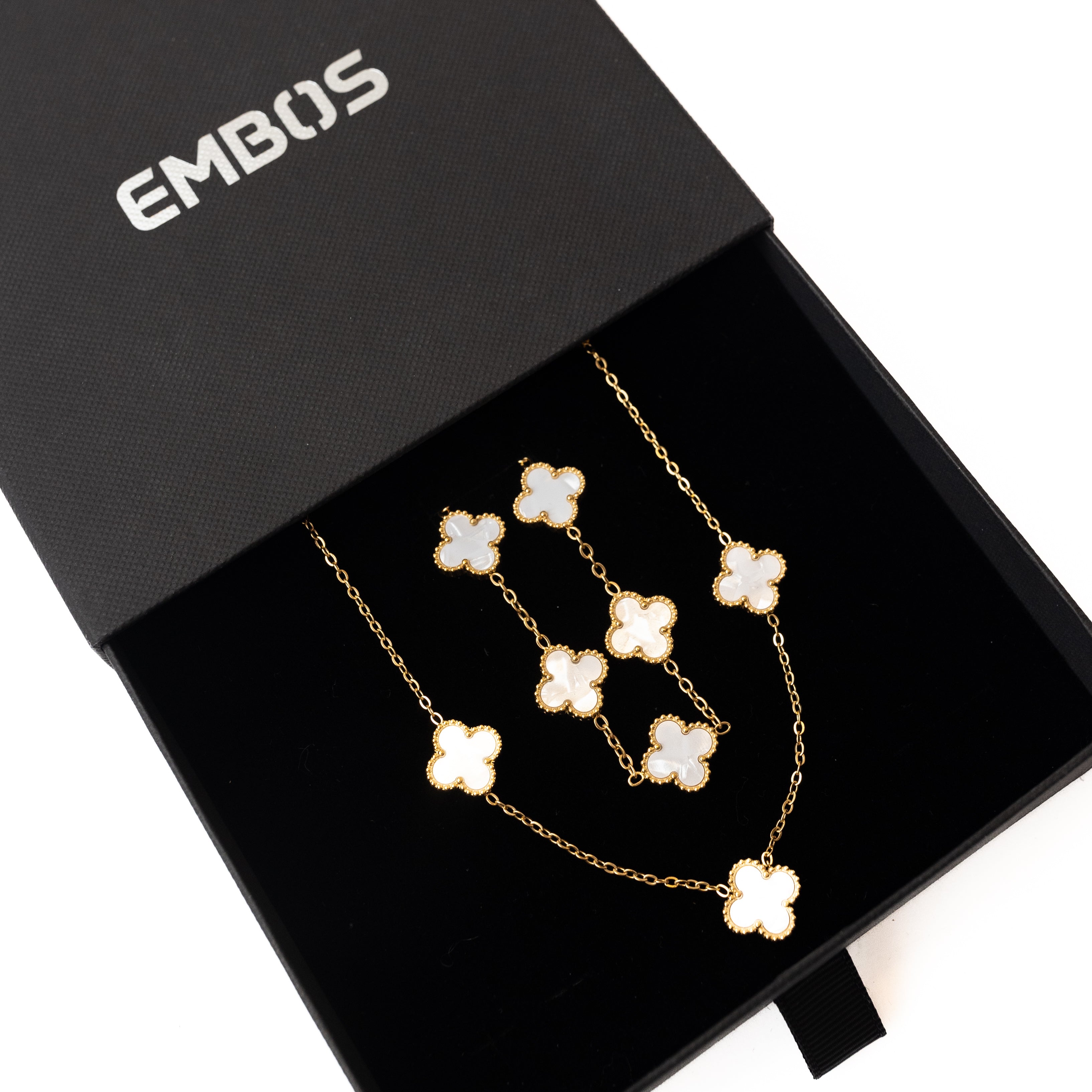 Clover Set (Gold/White)