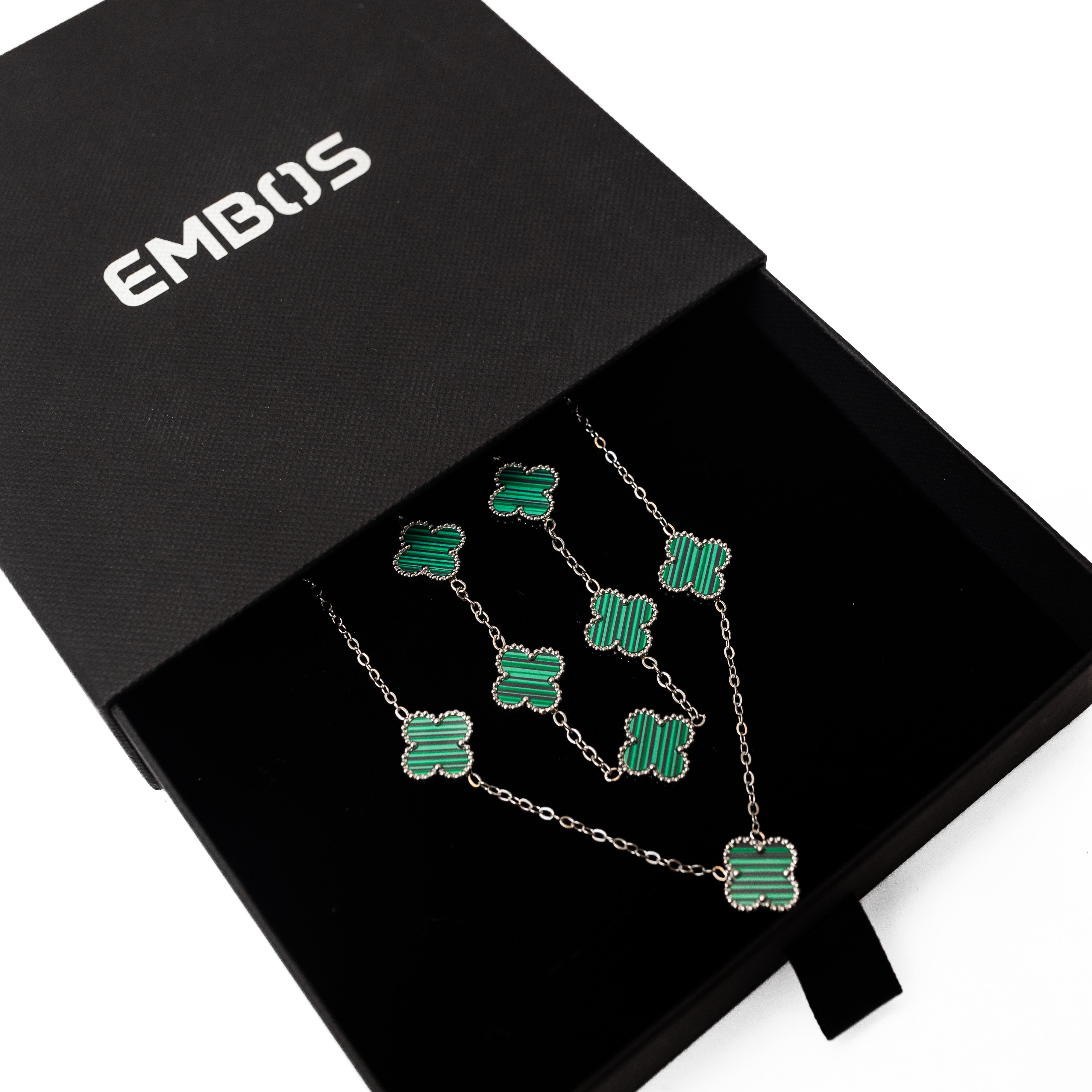 Clover Set (Silver/Green)