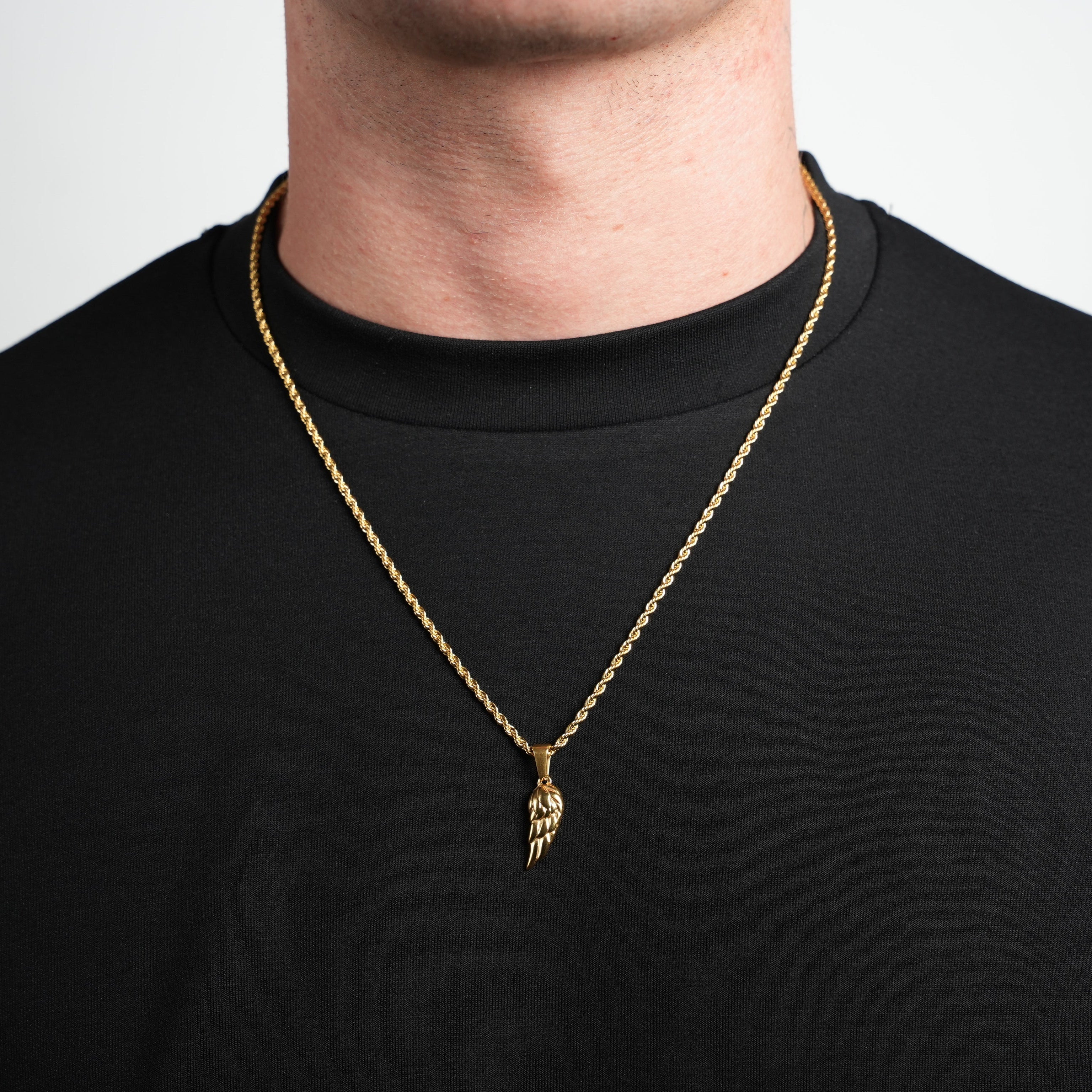 Feather Wing Pendant (Gold)