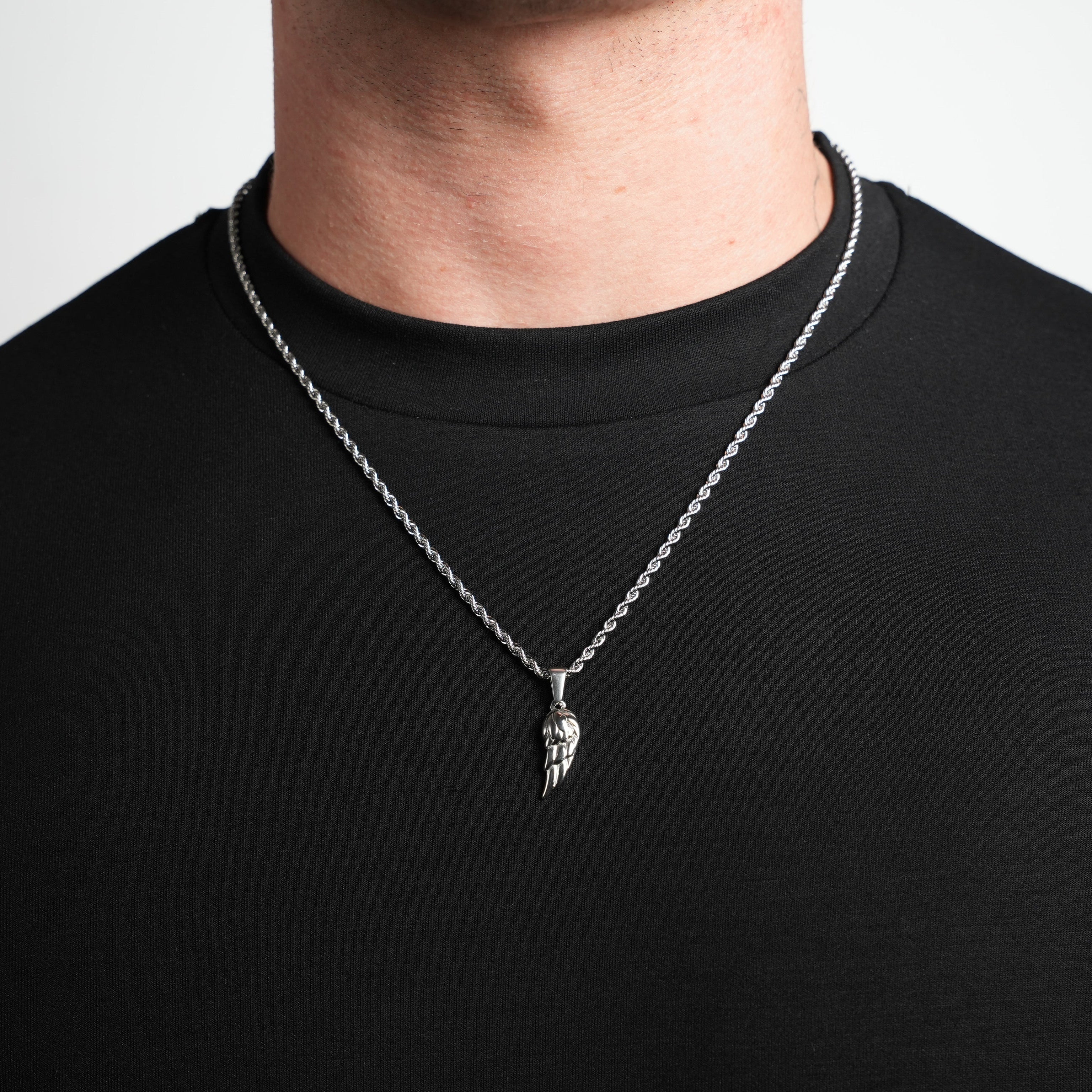 Feather Wing Pendant (Silver)