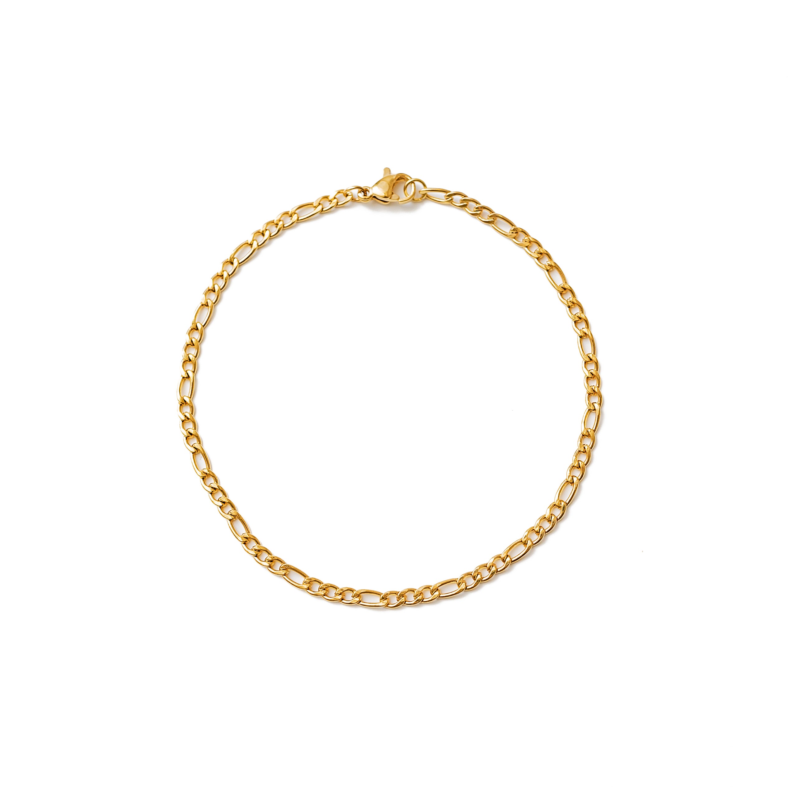 Figaro Bracelet (Gold) 3mm