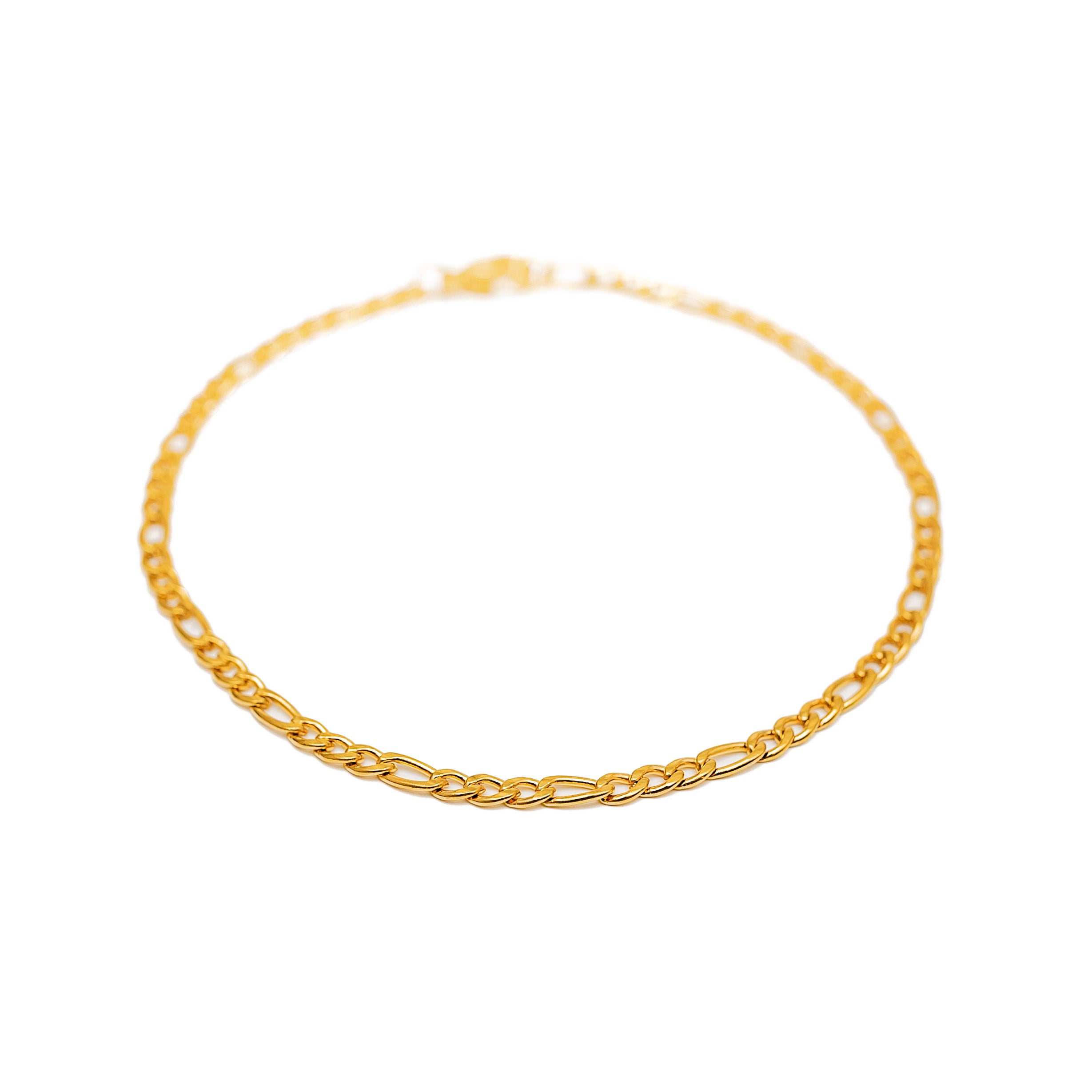 Figaro Bracelet (Gold) 3mm