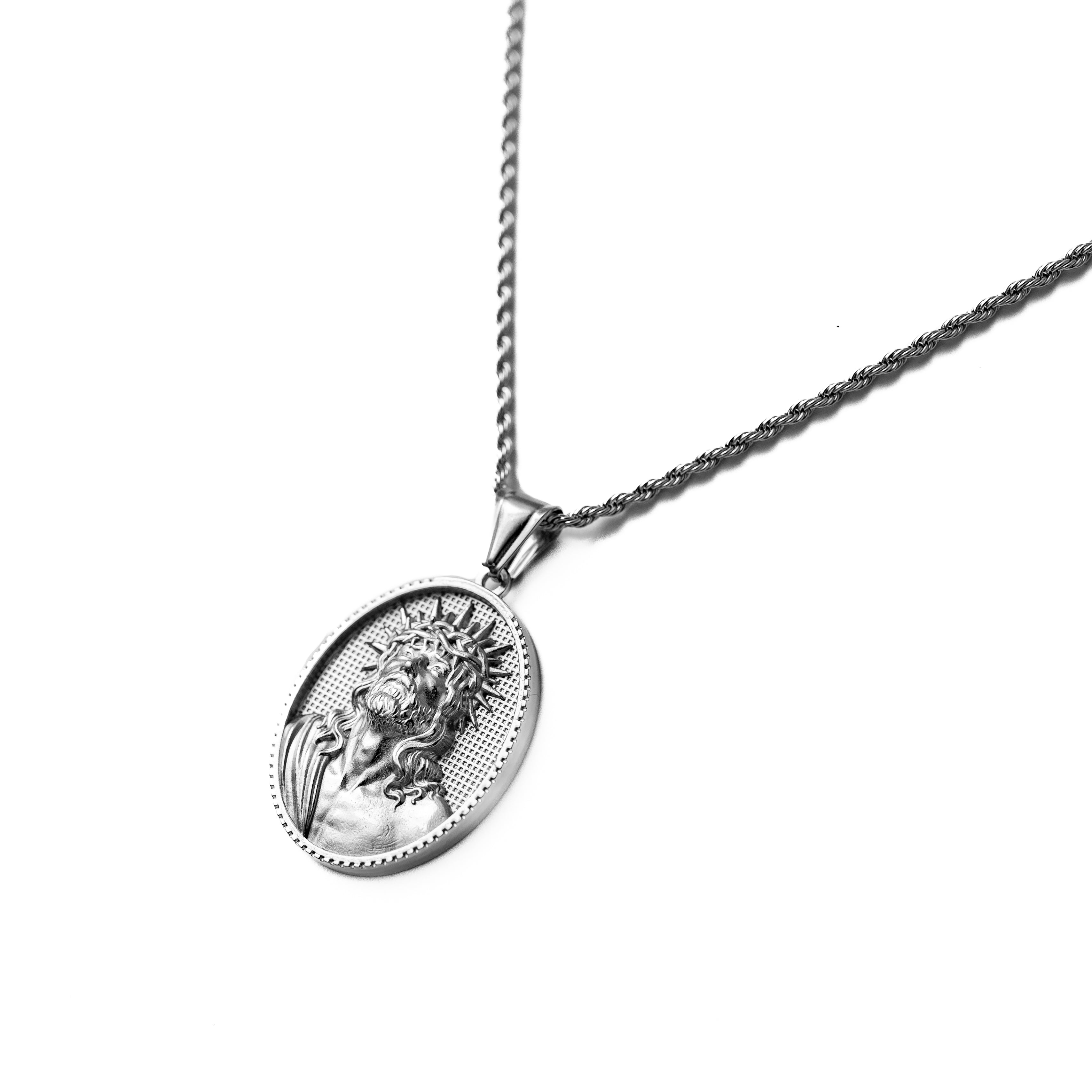 Jesus Coin Pendant (Silver)
