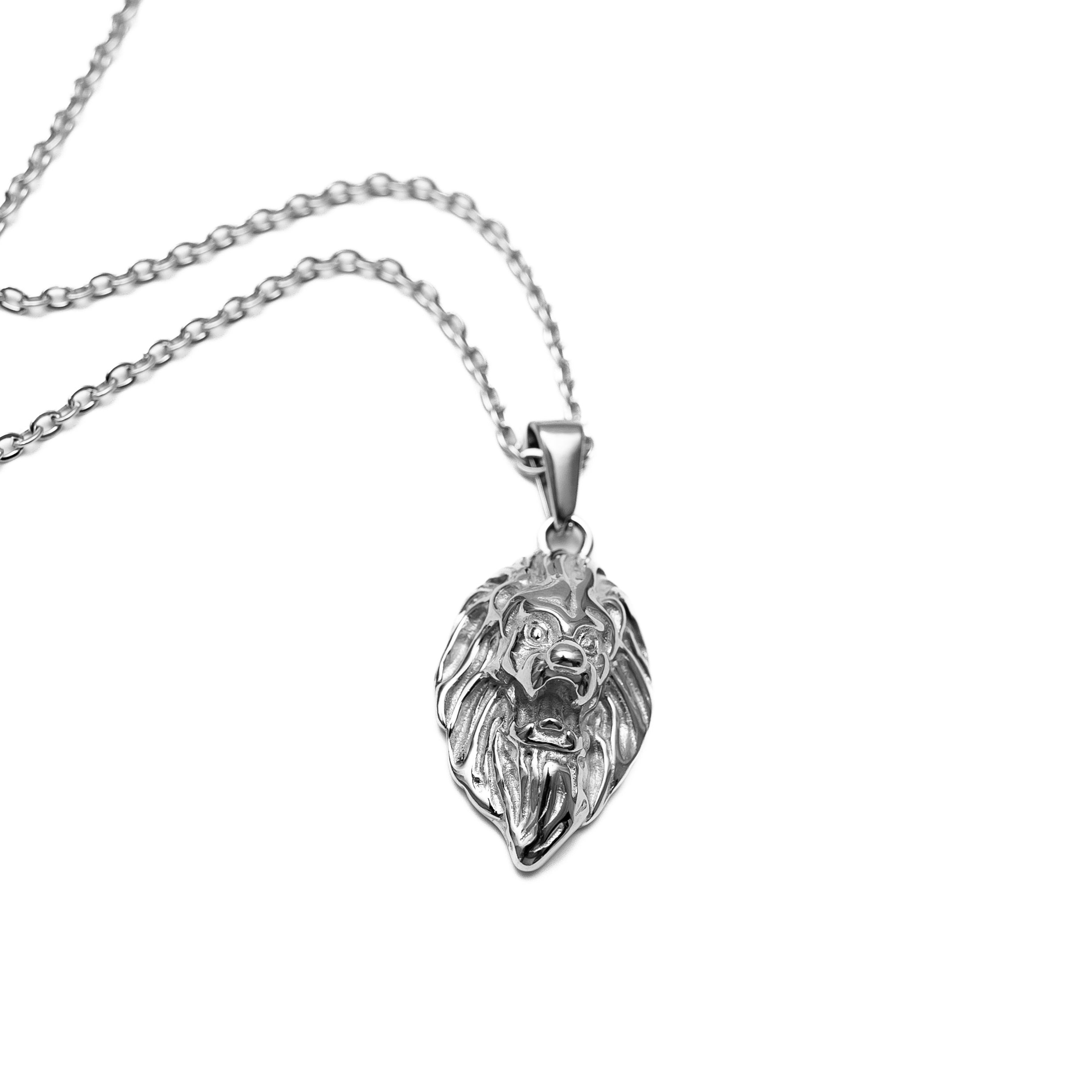 Lion Pendant (Silver)