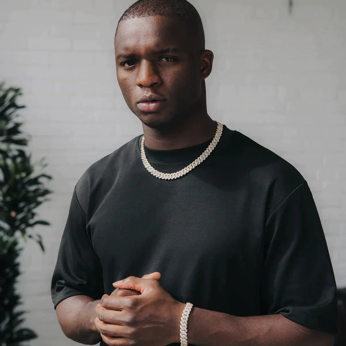 Iced Cuban Prong Chain (Gold) 12mm