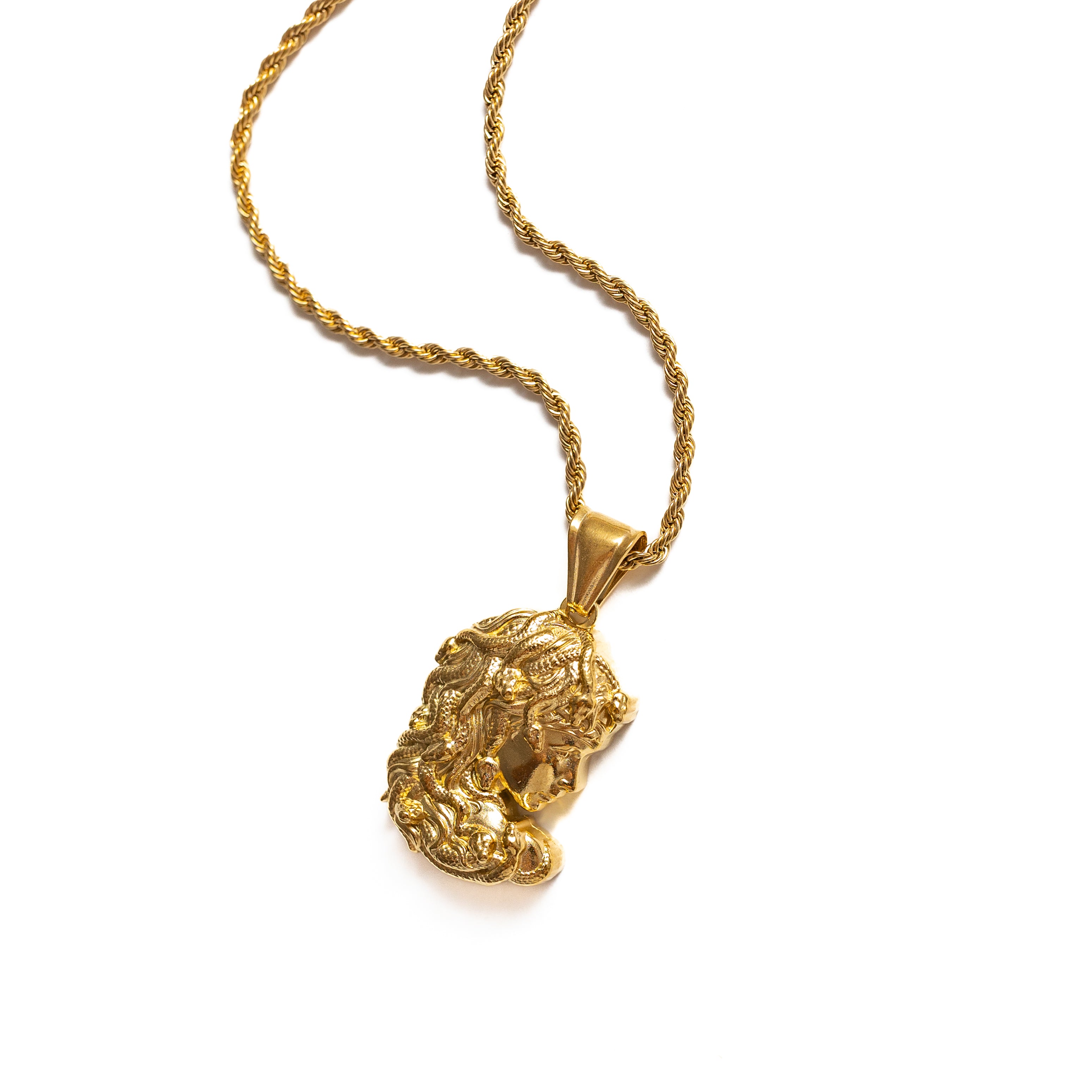 Medusa Head Pendant (Gold)