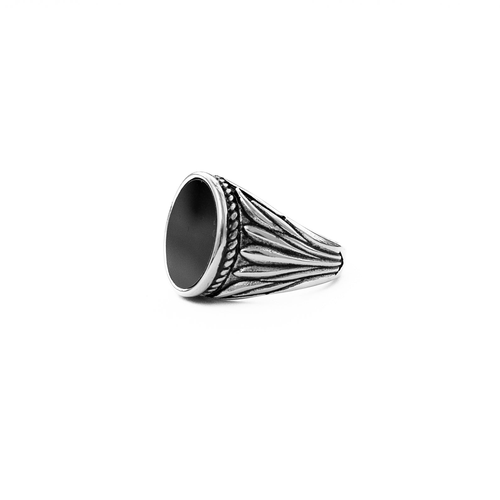 Onyx Signet Ring (Silver)