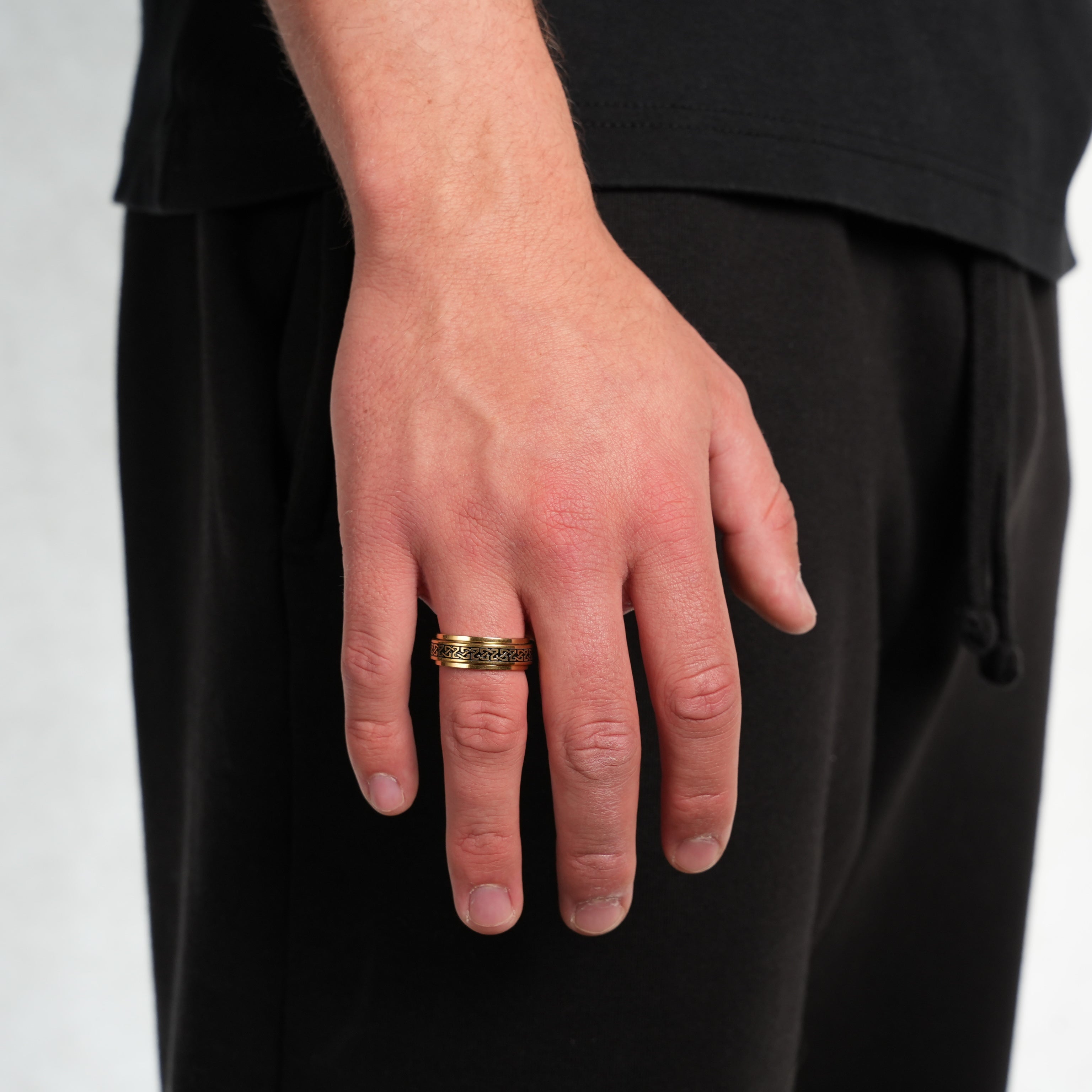 Patterned Spin Ring (Gold)