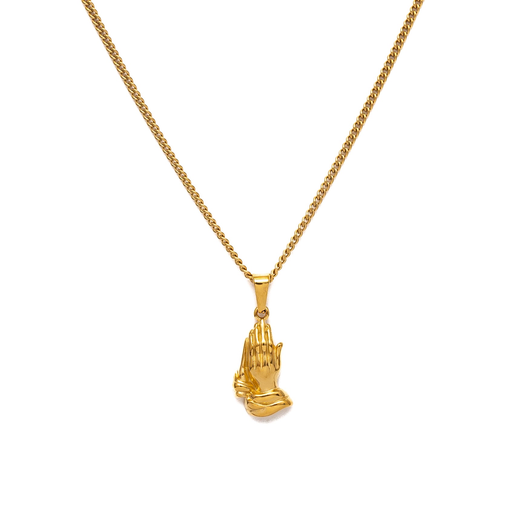 Praying Hands Pendant (Gold)