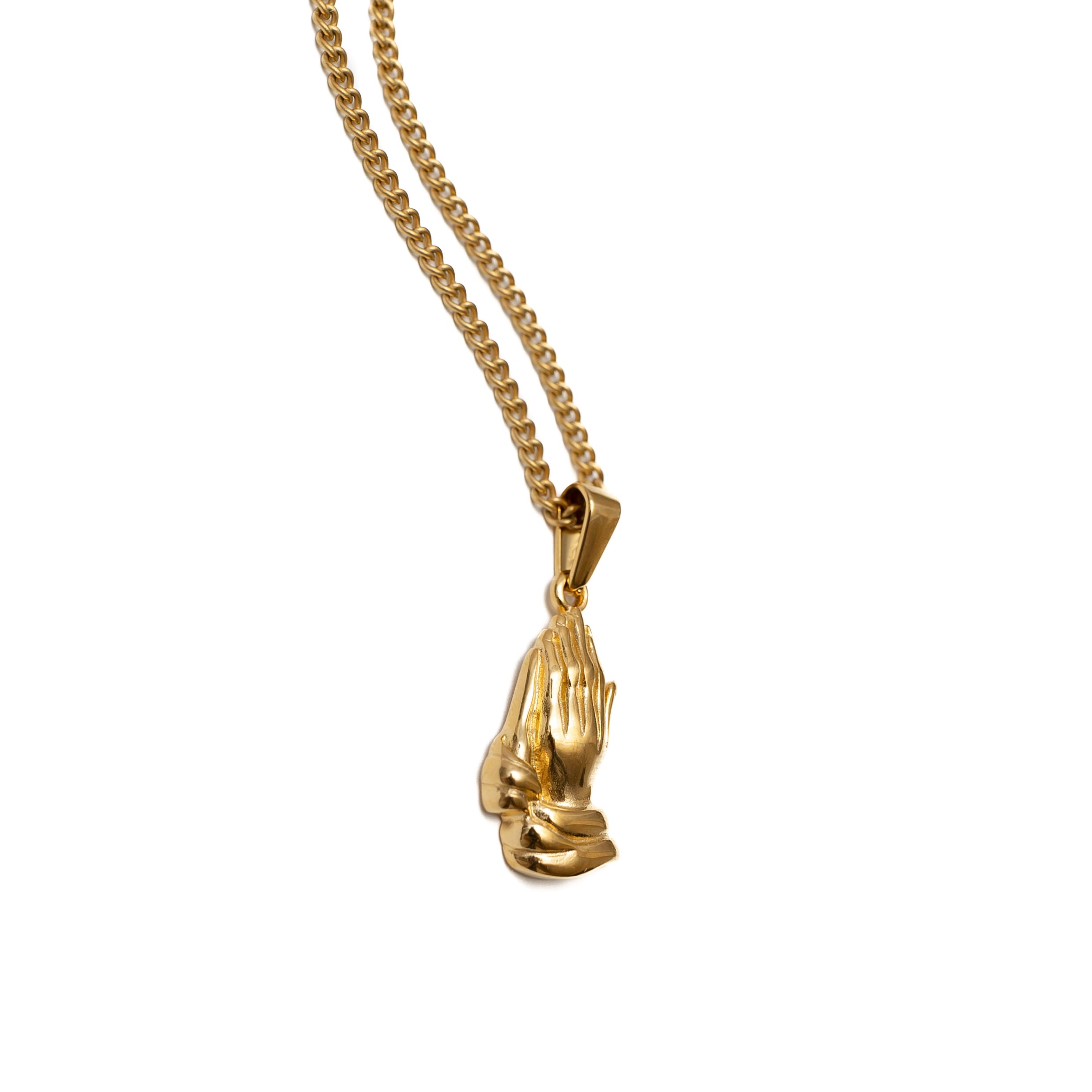 Praying Hands Pendant (Gold)