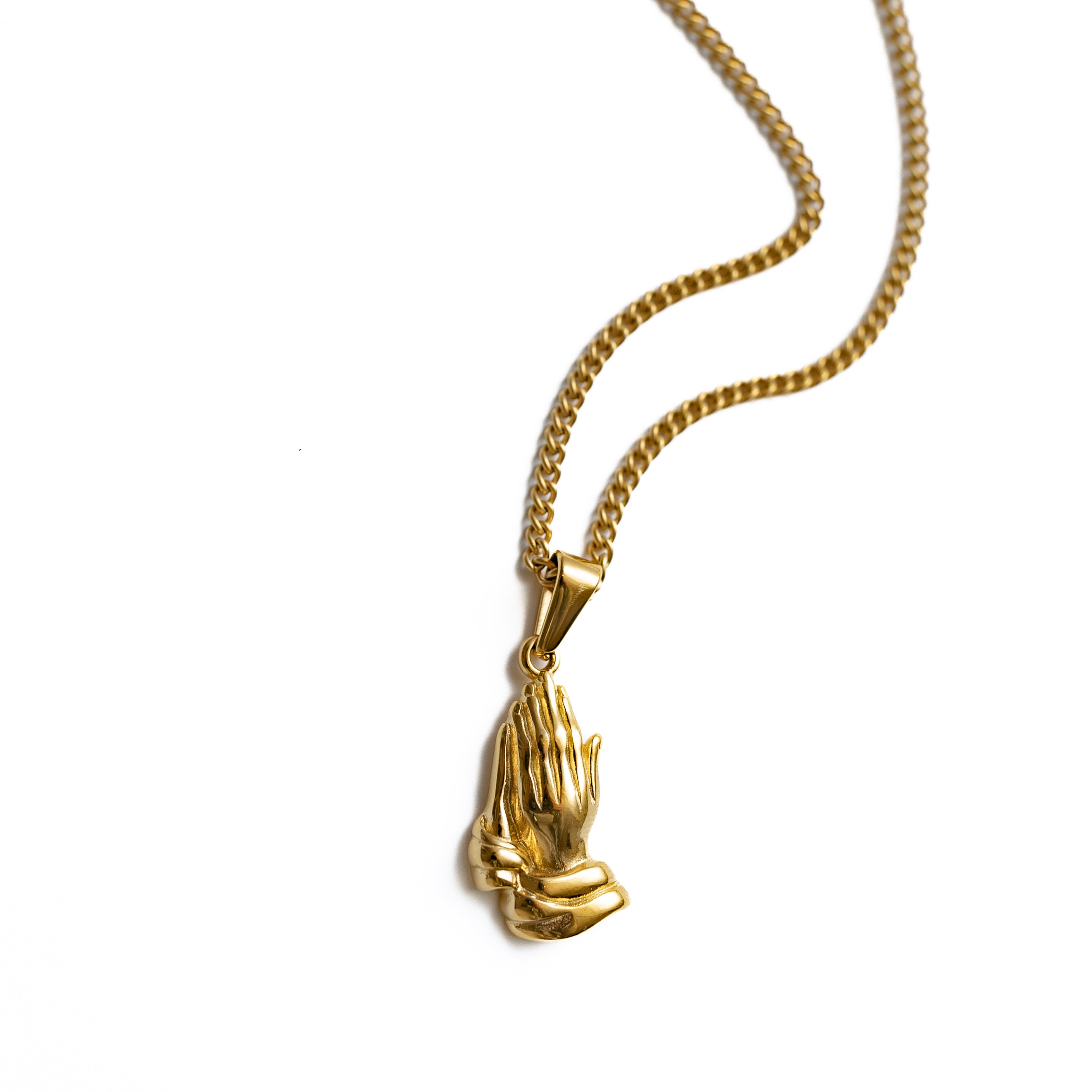 Praying Hands Pendant (Gold)