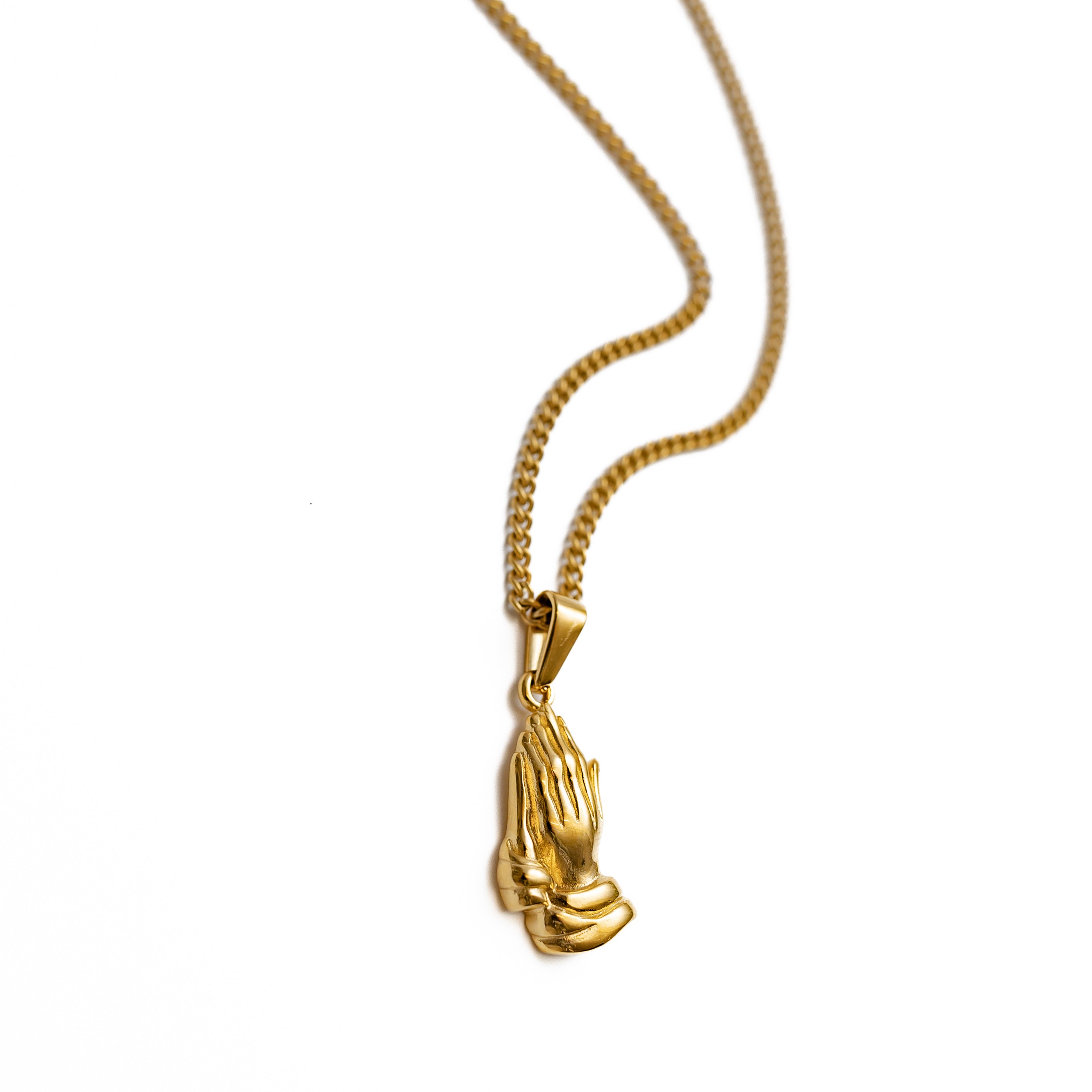Praying Hands Pendant (Gold)