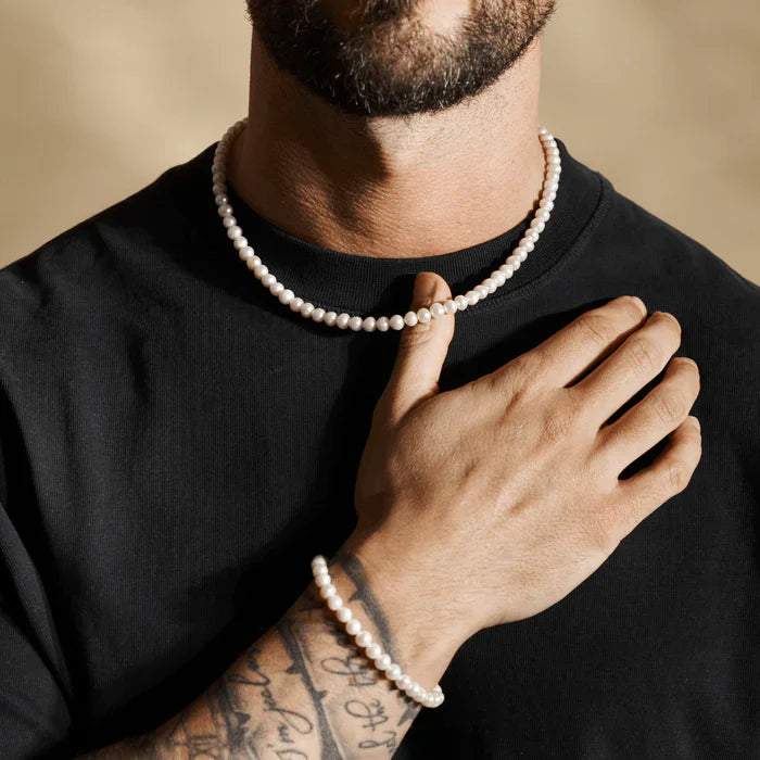 Freshwater Pearl Bracelet (Gold) 6mm