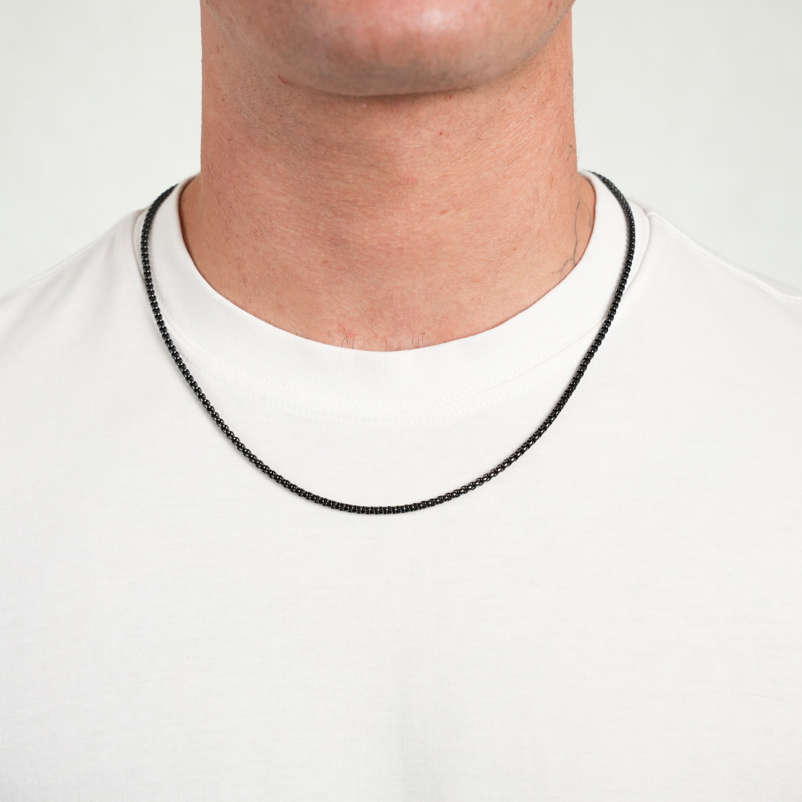 Rolo Chain (Black) 3mm