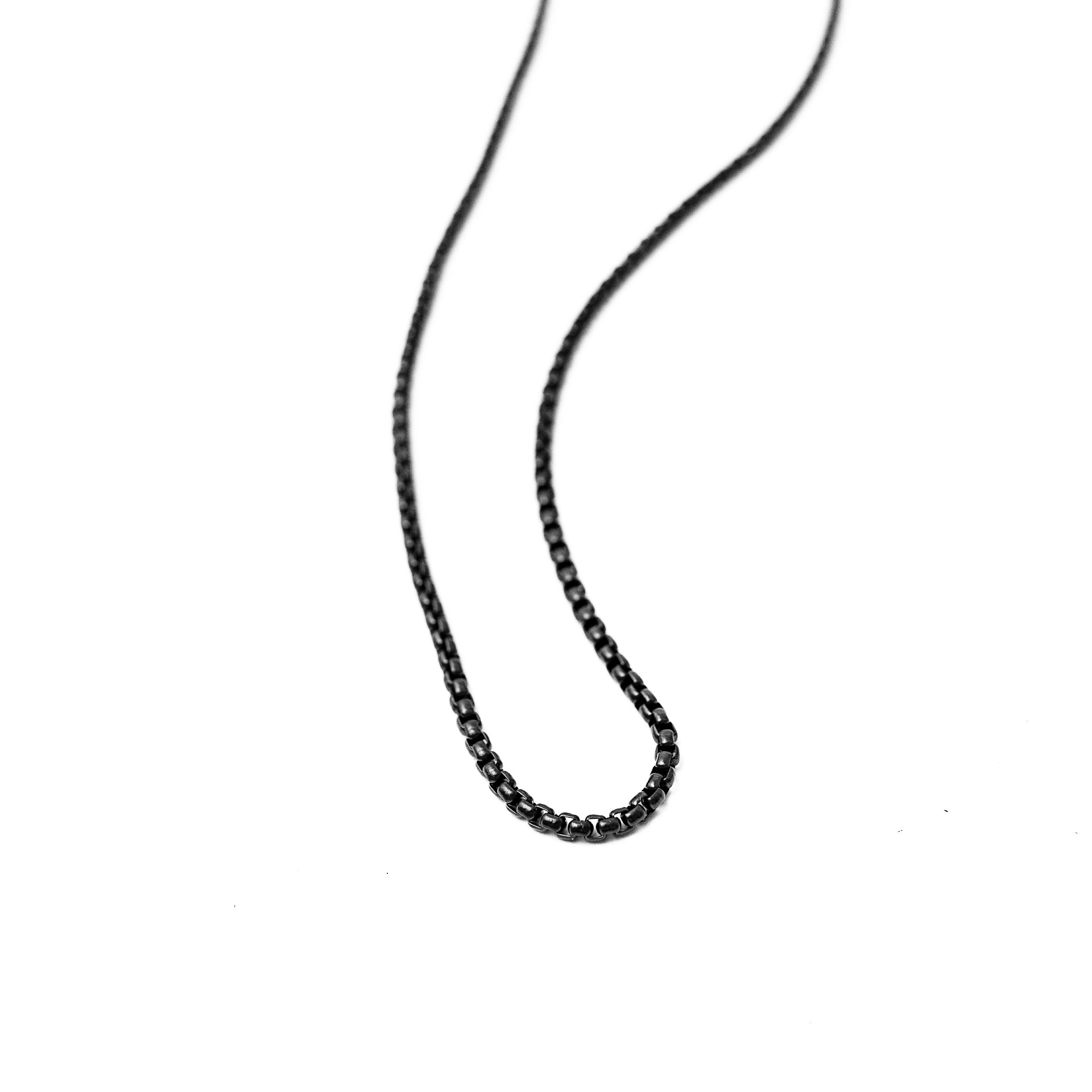 Rolo Chain (Black) 2mm