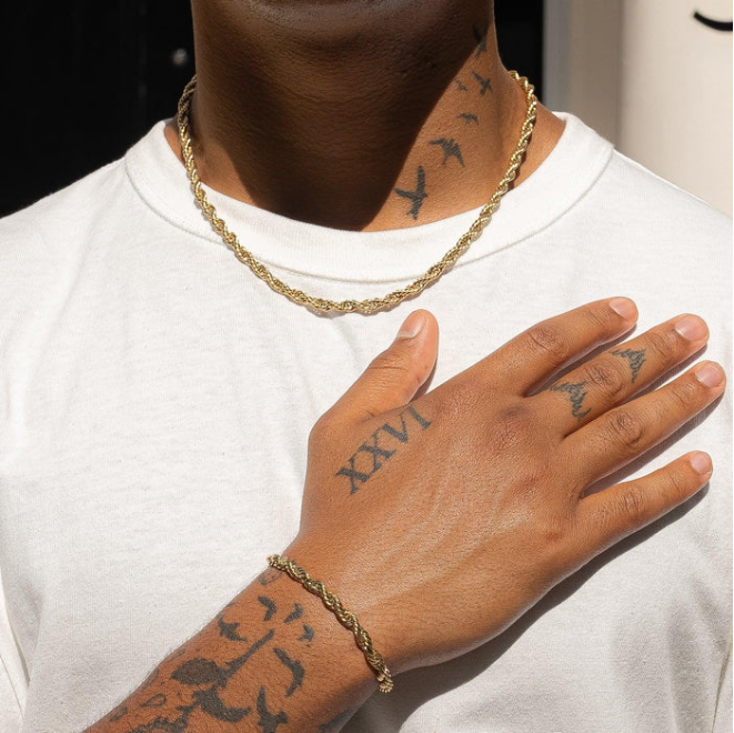 Rope Bracelet (Gold) 6mm