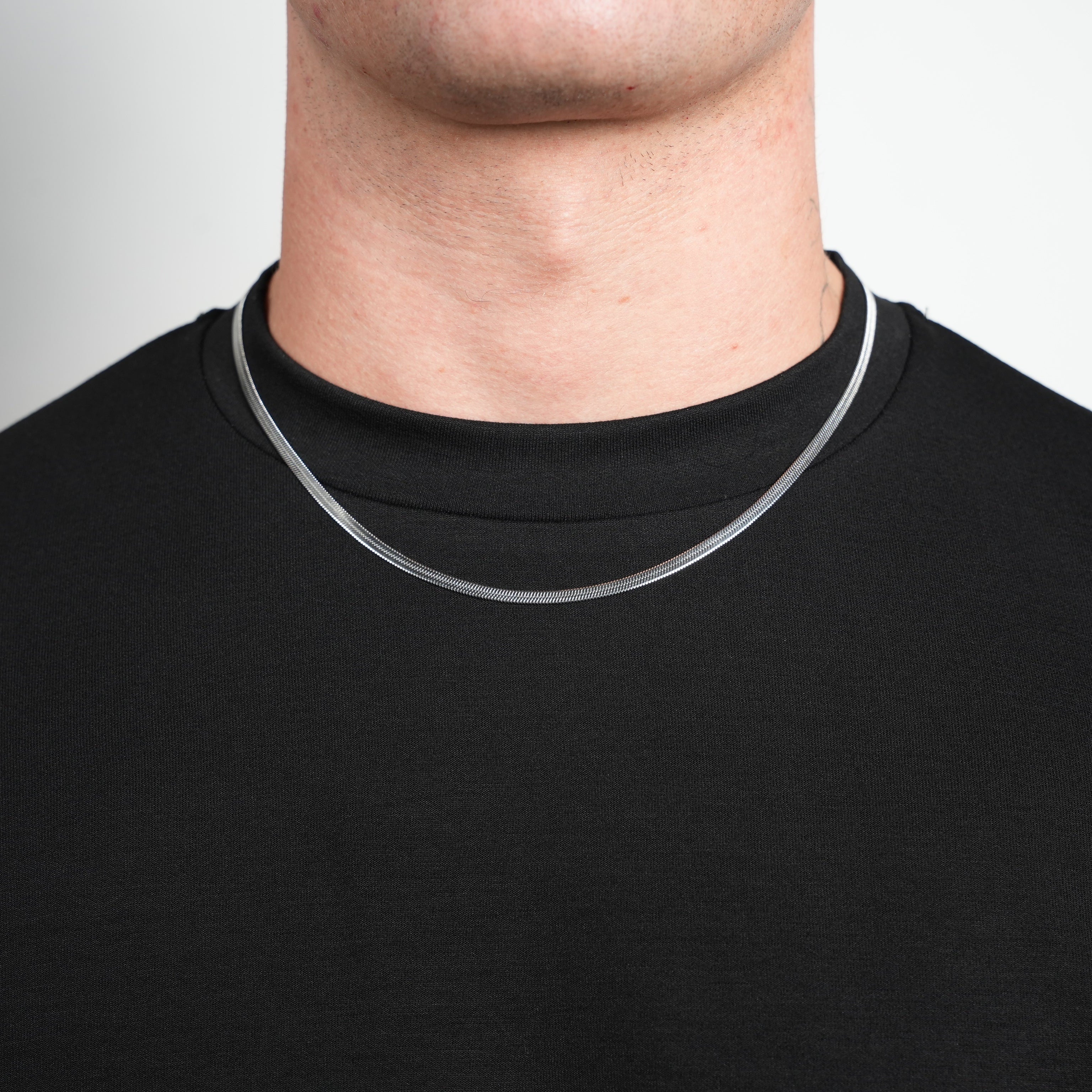 Snake Skin Chain (Silver) 3mm