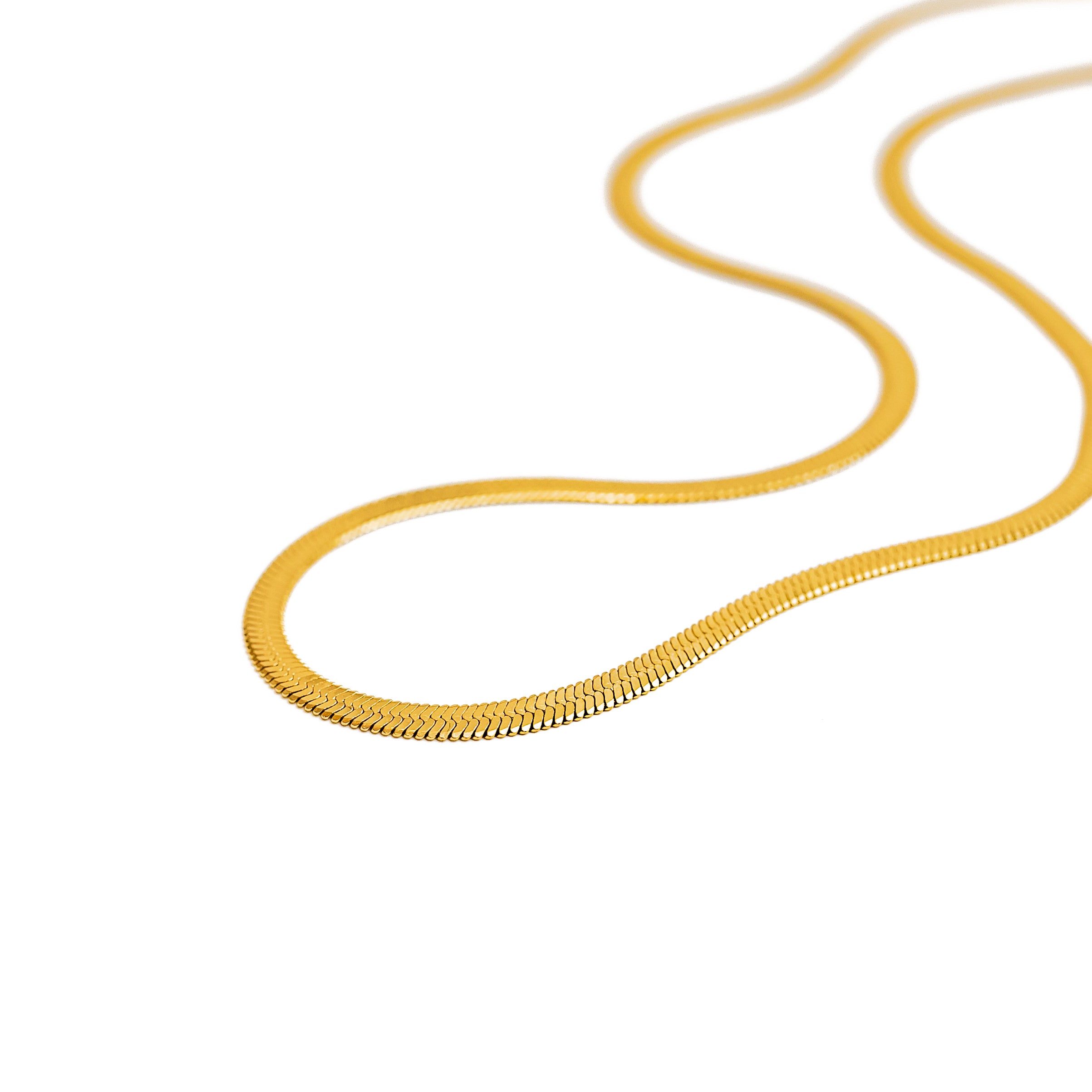 Snake Skin Chain (Gold) 3mm