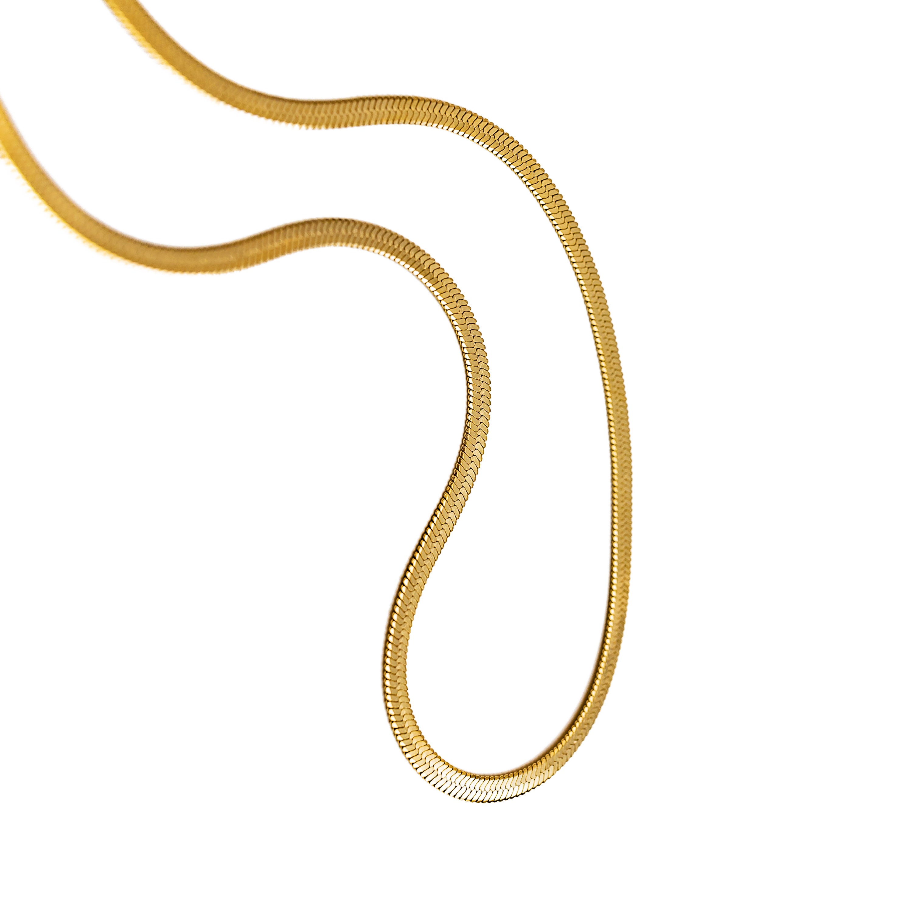 Snake Skin Chain (Gold) 3mm