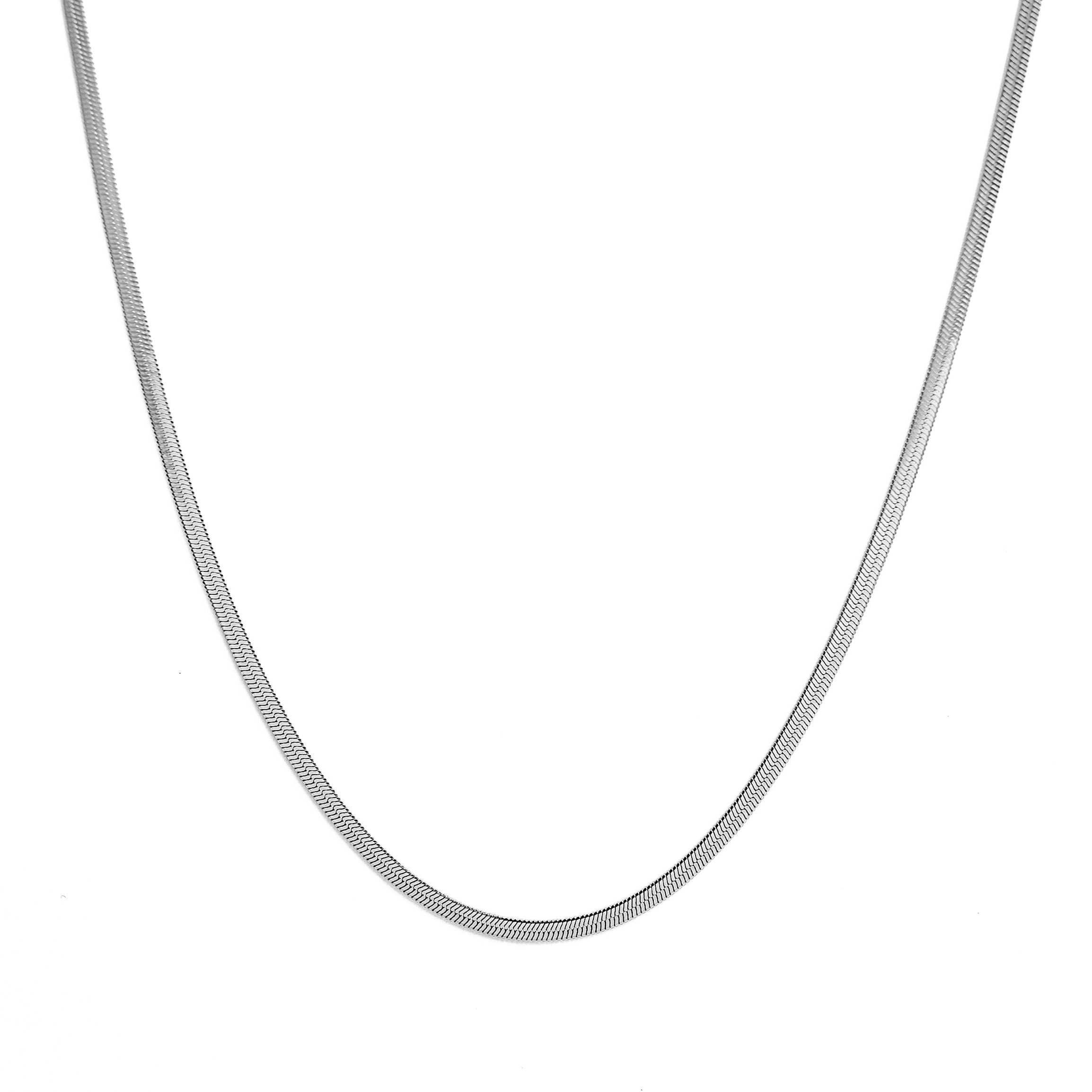 Snake Skin Chain (Silver) 3mm