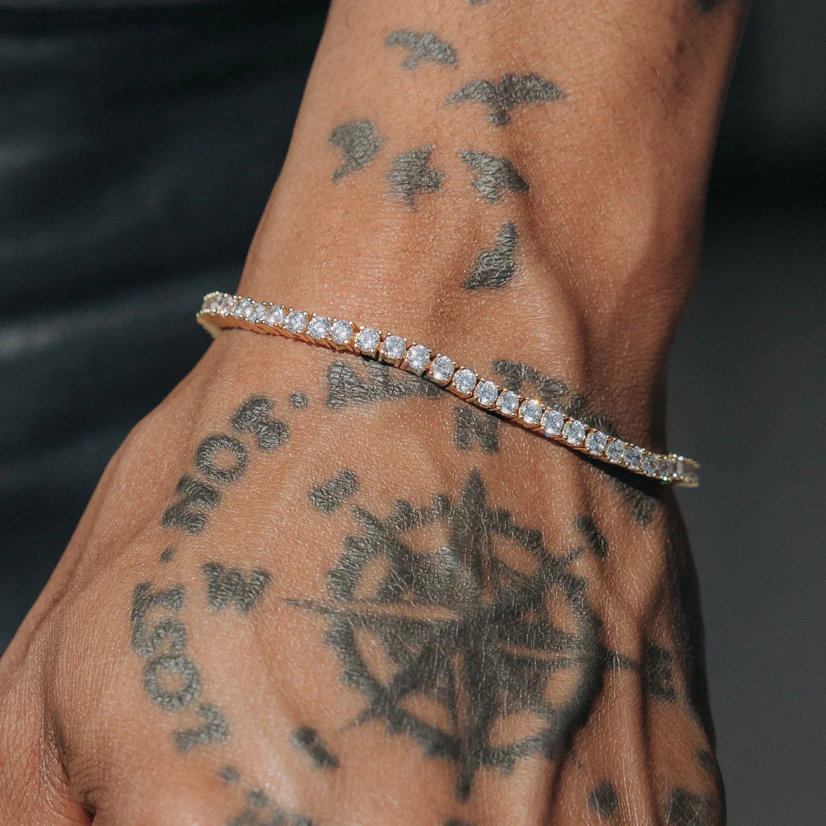 Tennis Bracelet (Gold) 3mm