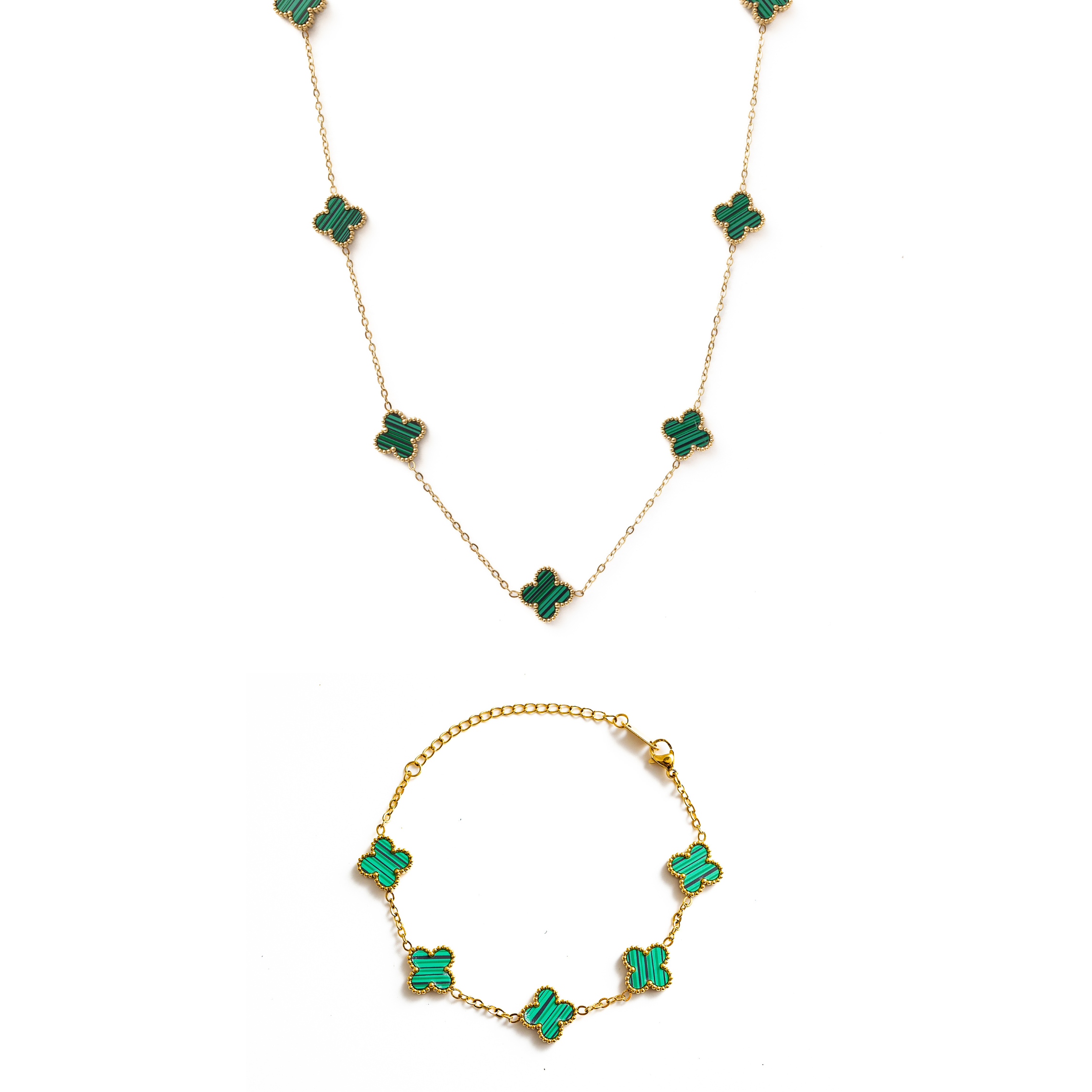 Clover Set (Gold/Green)
