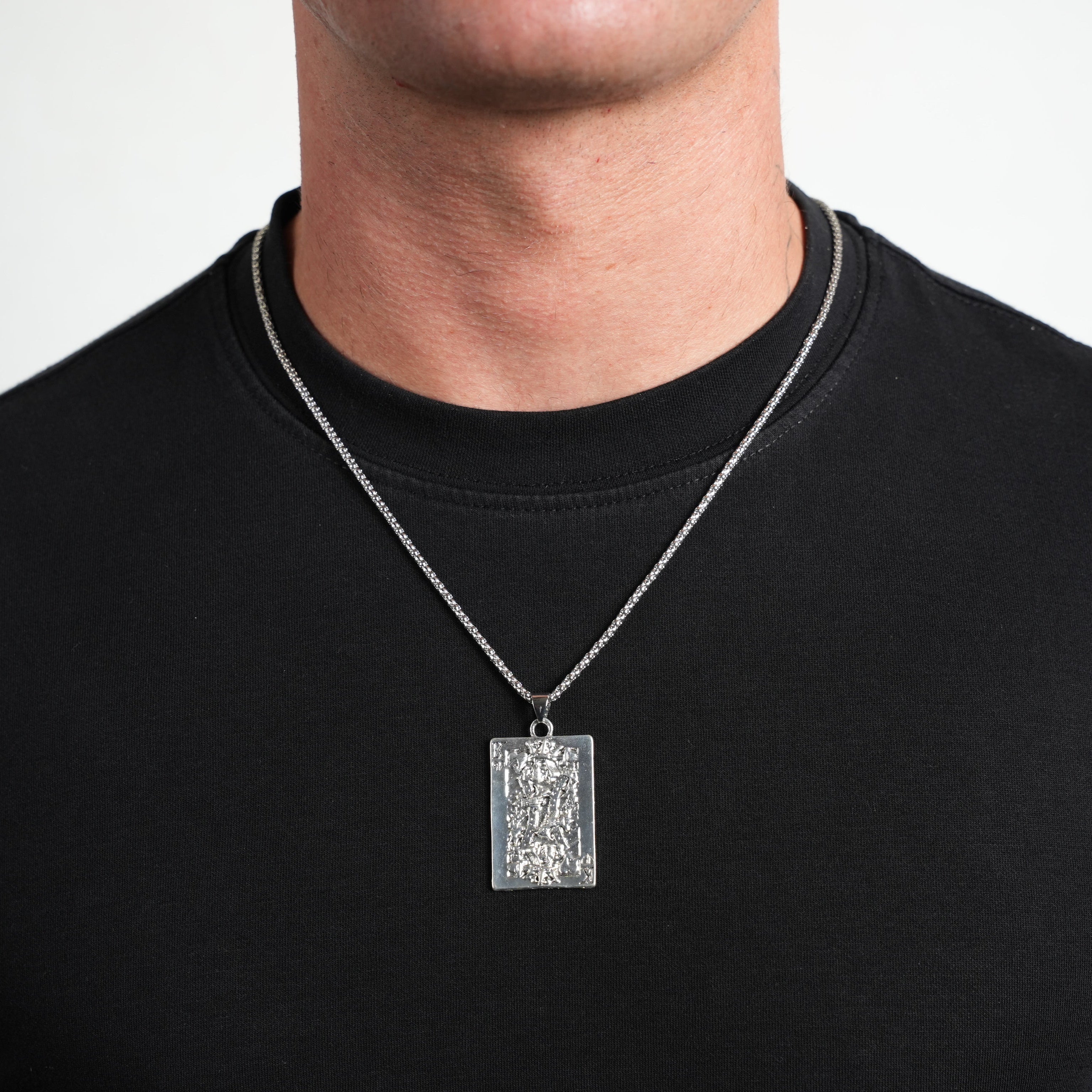 Worn King Pendant (Silver)