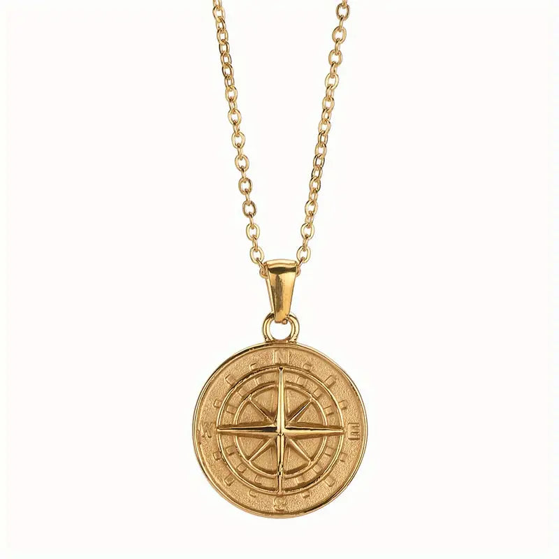 Compass Pendant (Gold)