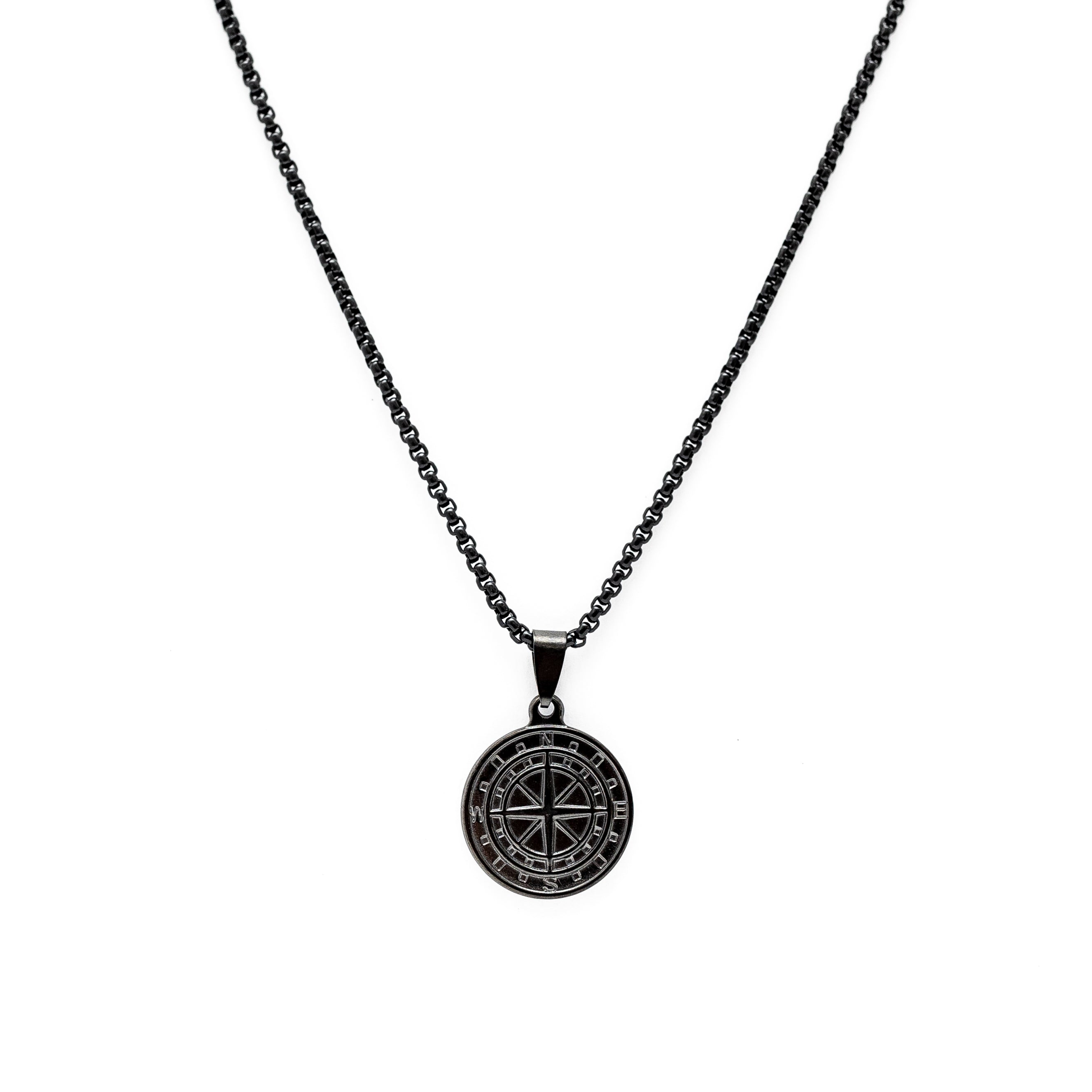 Compass Pendant (Black)