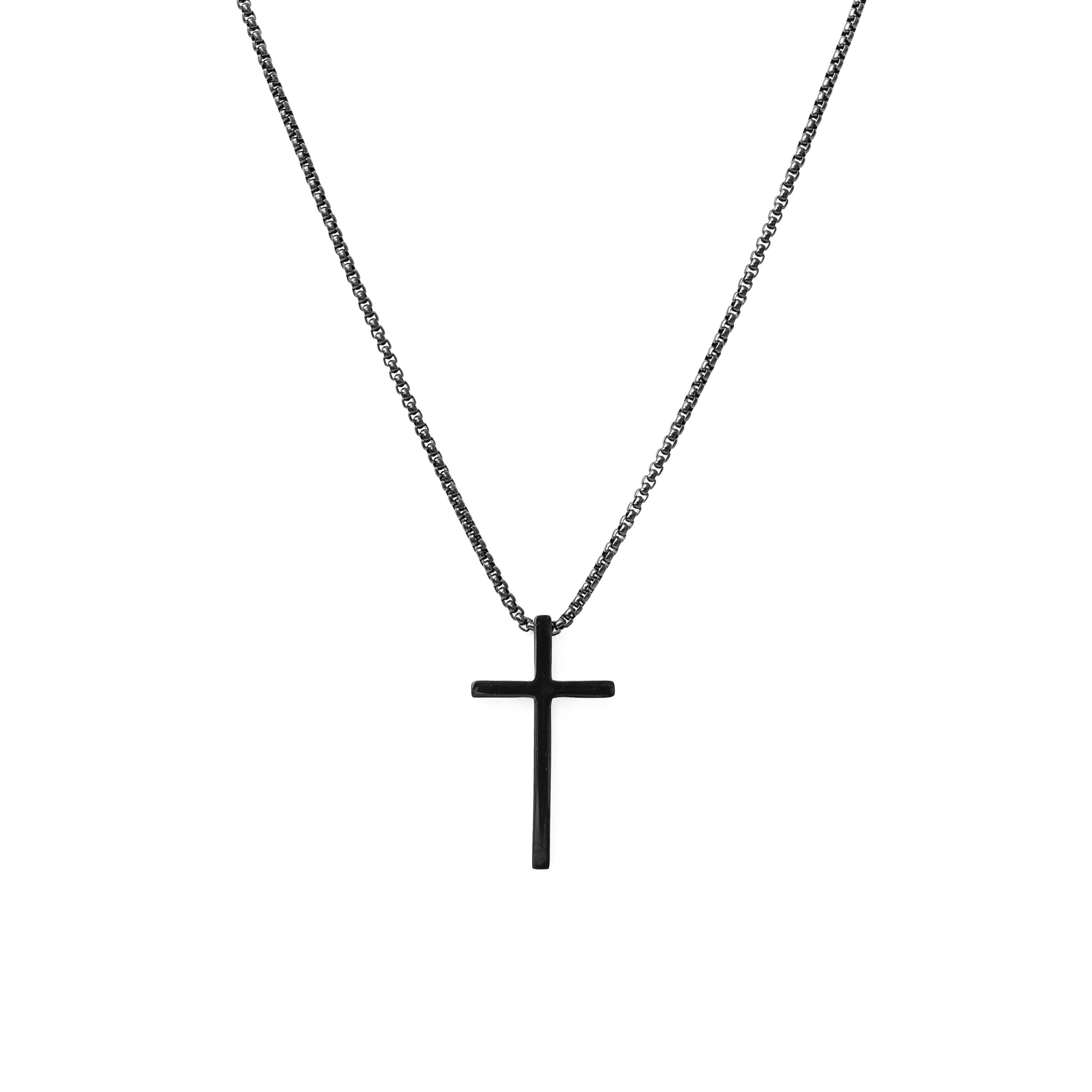 Premium Cross Pendant (Black)