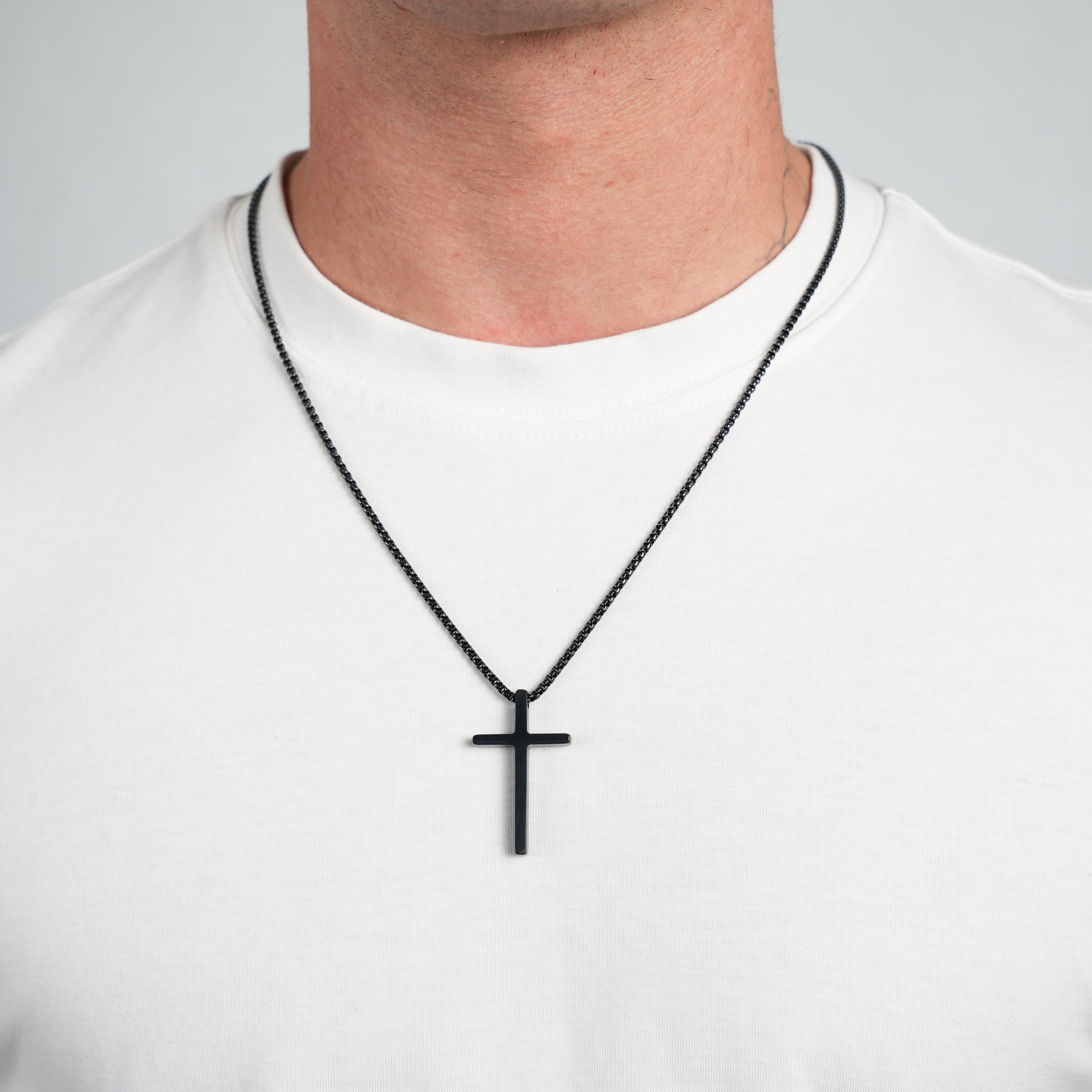Premium Cross Pendant (Black)