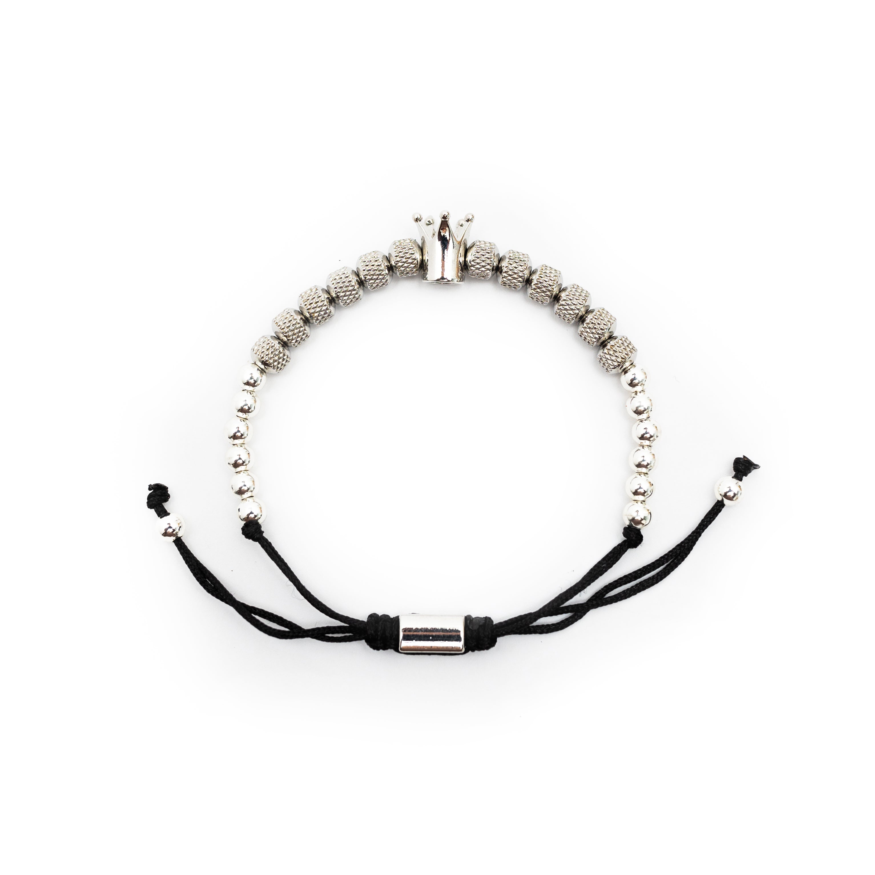 Crown Rope Bracelet (Silver)