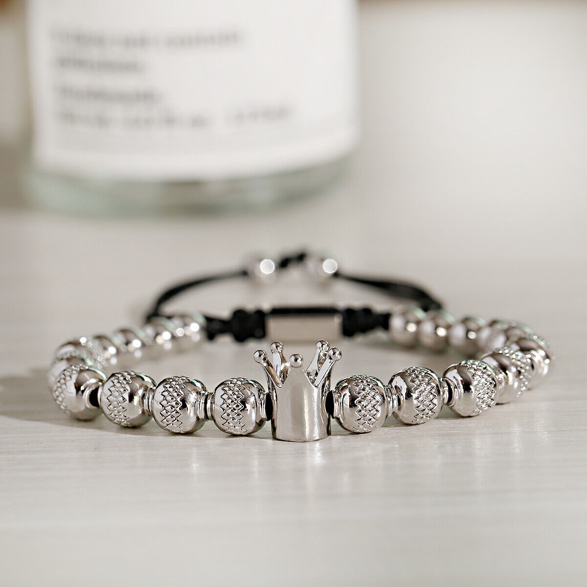 Crown Rope Bracelet (Silver)