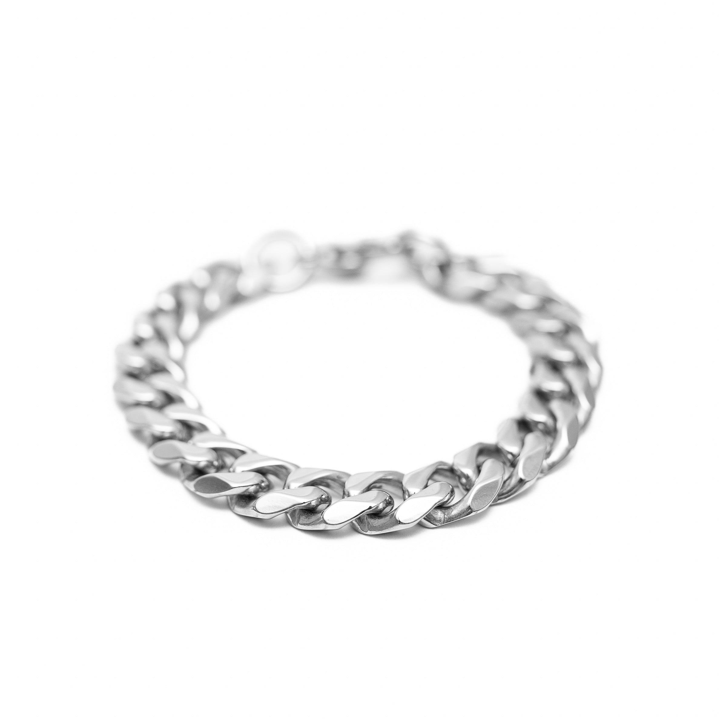 11mm Cuban Bracelet (Silver)