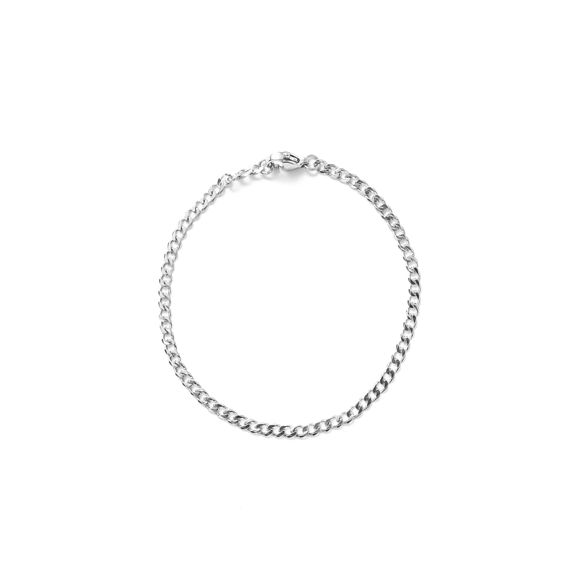 3mm Cuban Bracelet (Silver)