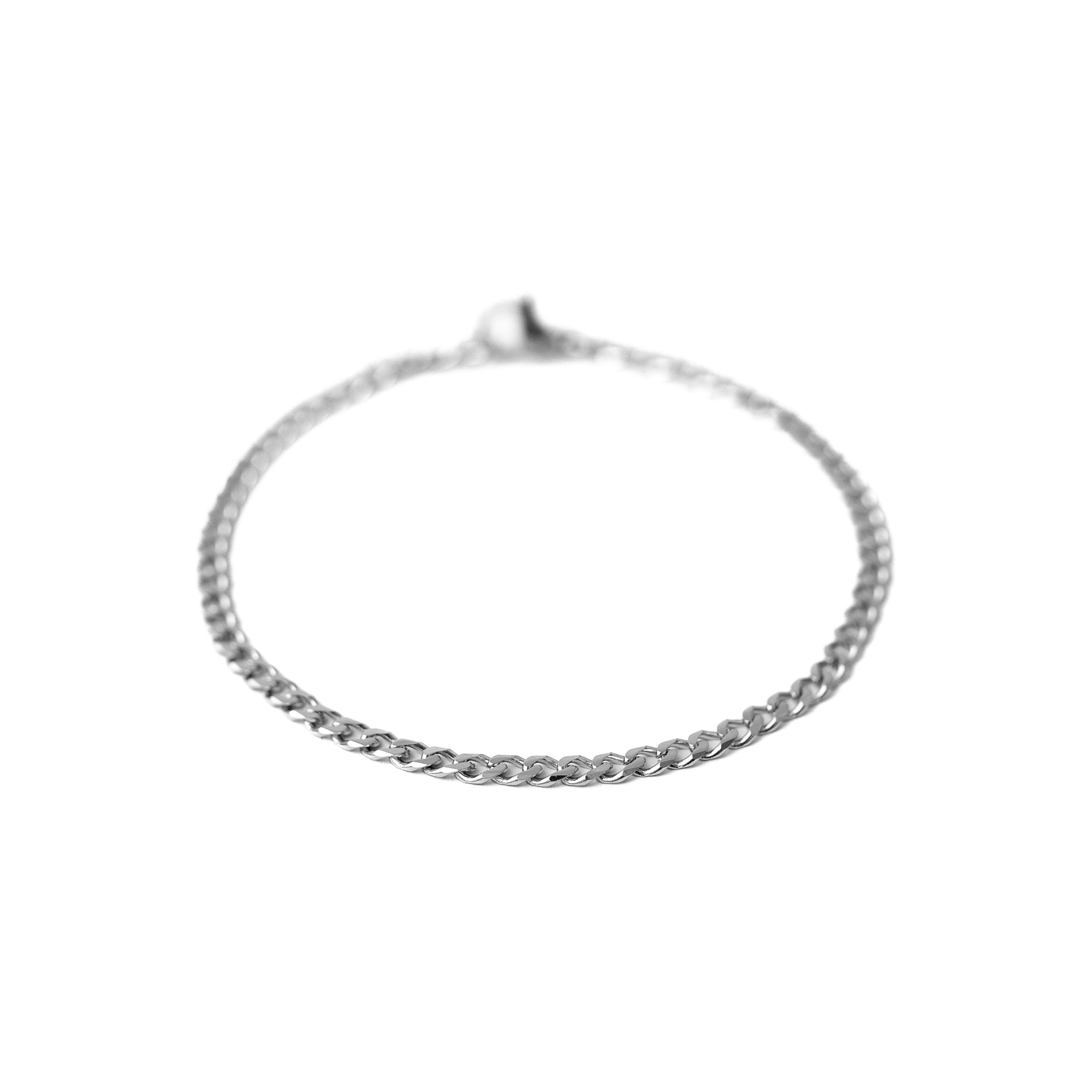 3mm Cuban Bracelet (Silver)