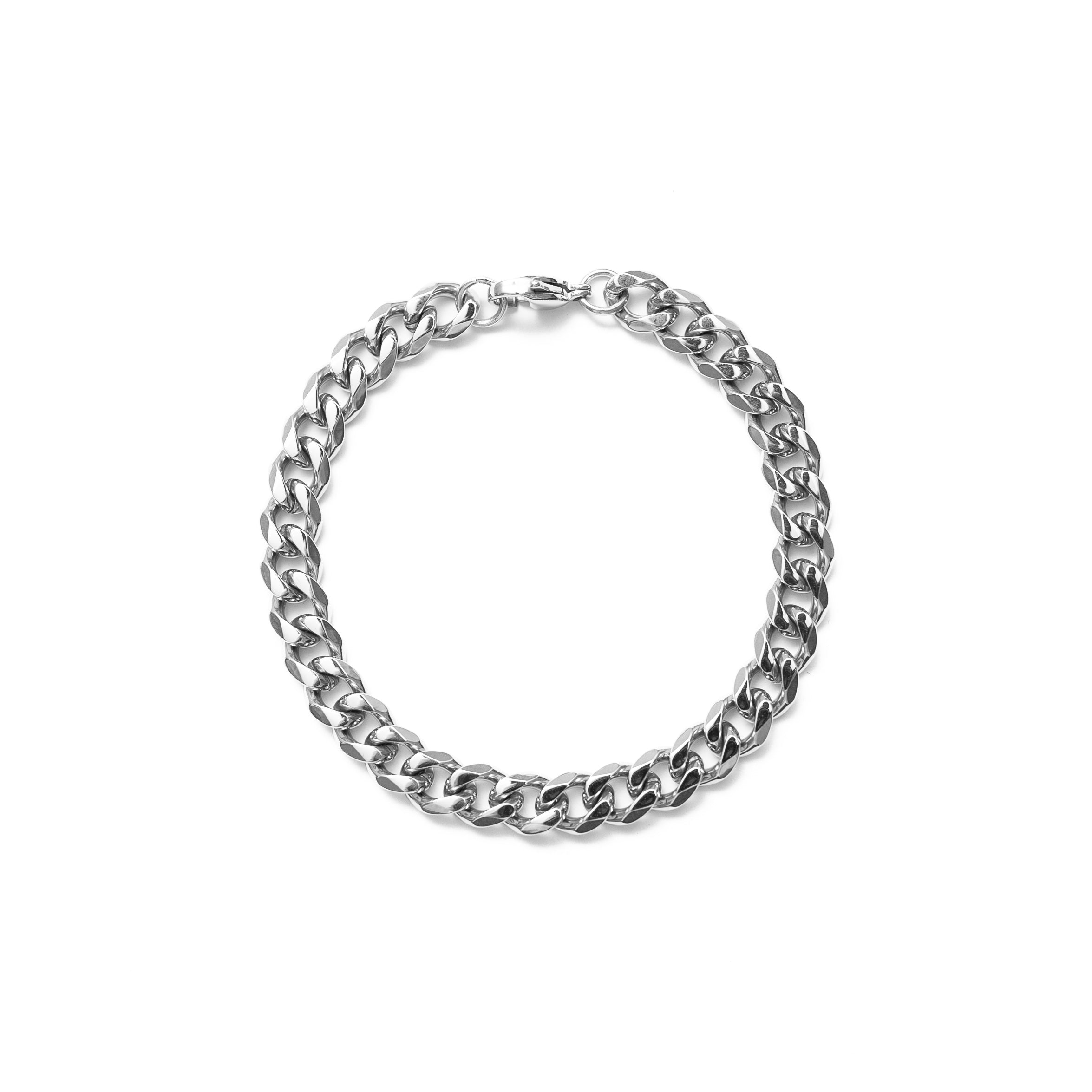 7mm Cuban Bracelet (Silver)