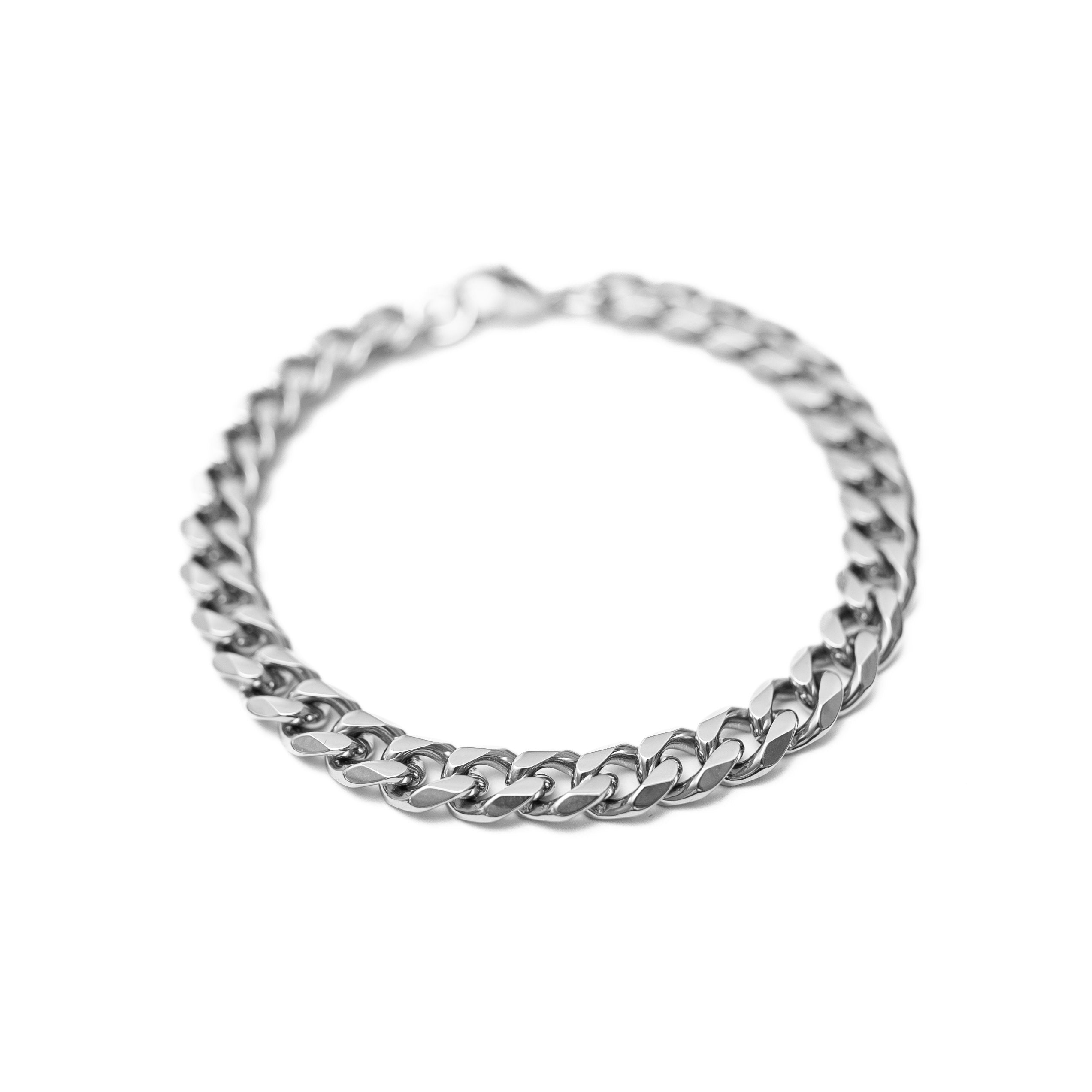 7mm Cuban Bracelet (Silver)