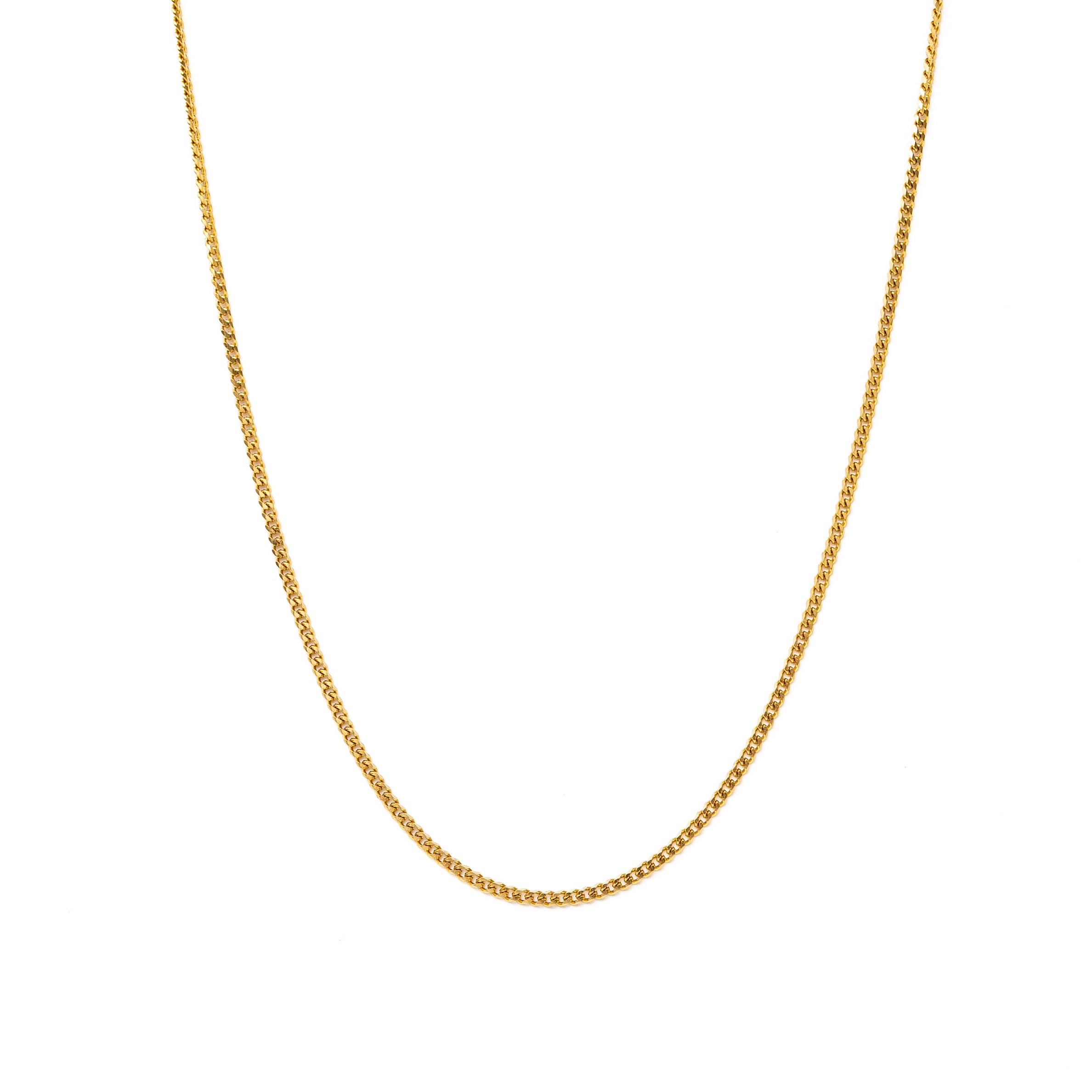 3mm Cuban Chain (Gold)